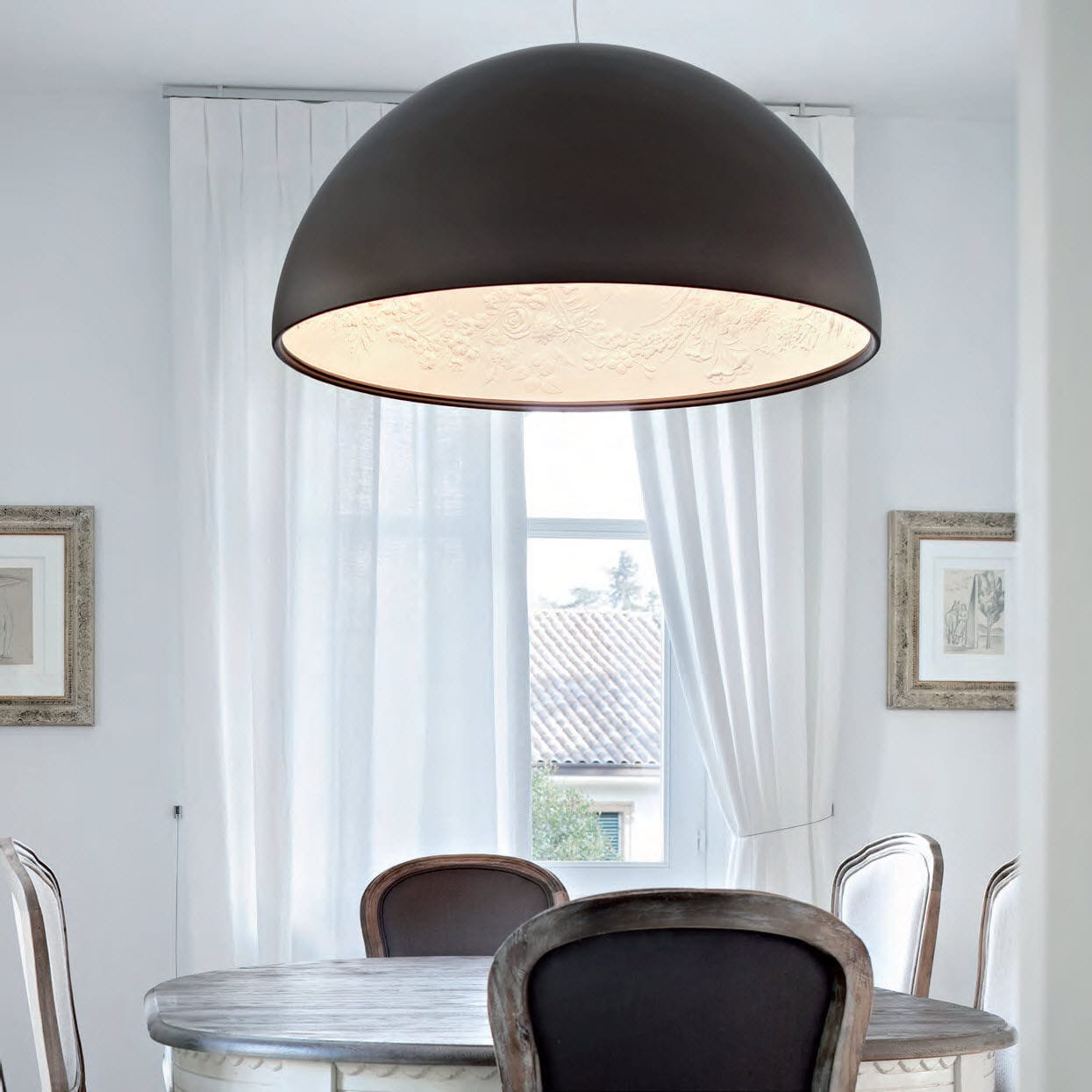 Lustra Pendant Lamp Suspension for Living Room-Neutral Decor