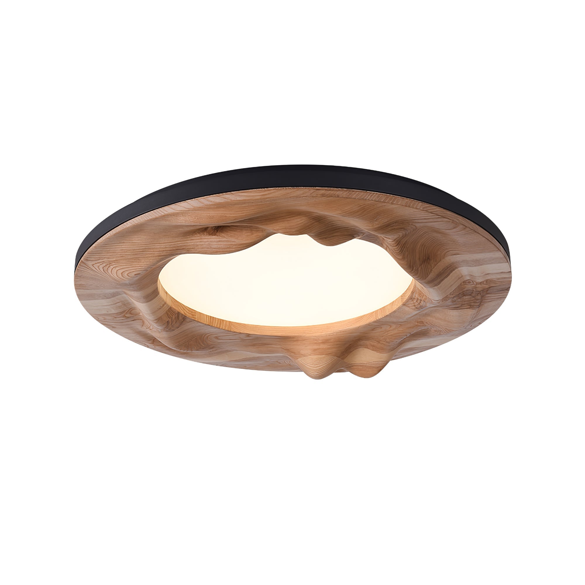 Seloz Ceiling Lamp Wood Ripple Organic Tranquil-Neutral Decor