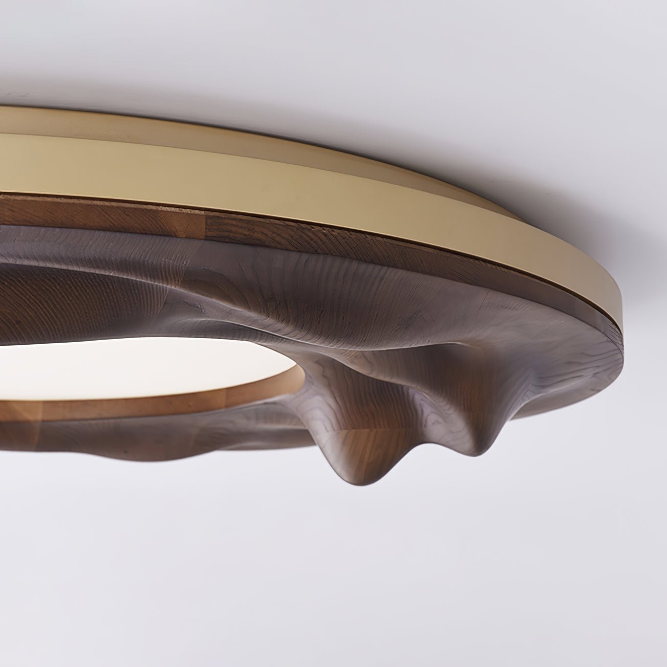 Seloz Ceiling Lamp Wood Ripple Organic Tranquil-Neutral Decor