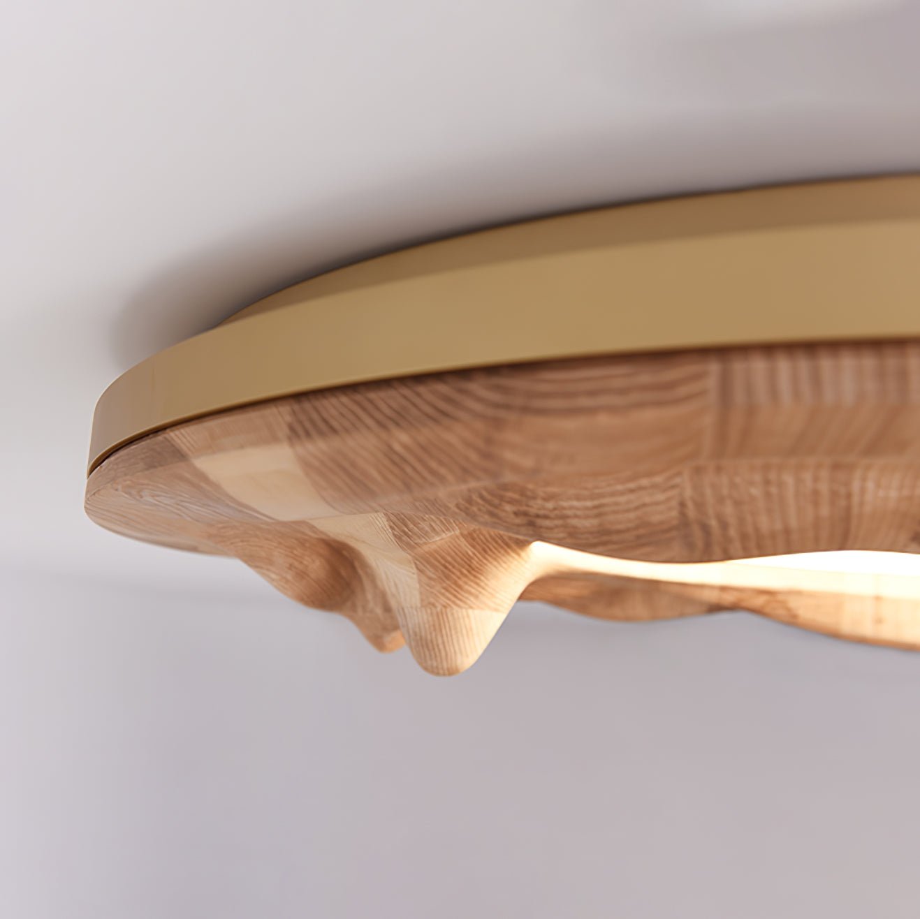 Seloz Ceiling Lamp Wood Ripple Organic Tranquil-Neutral Decor