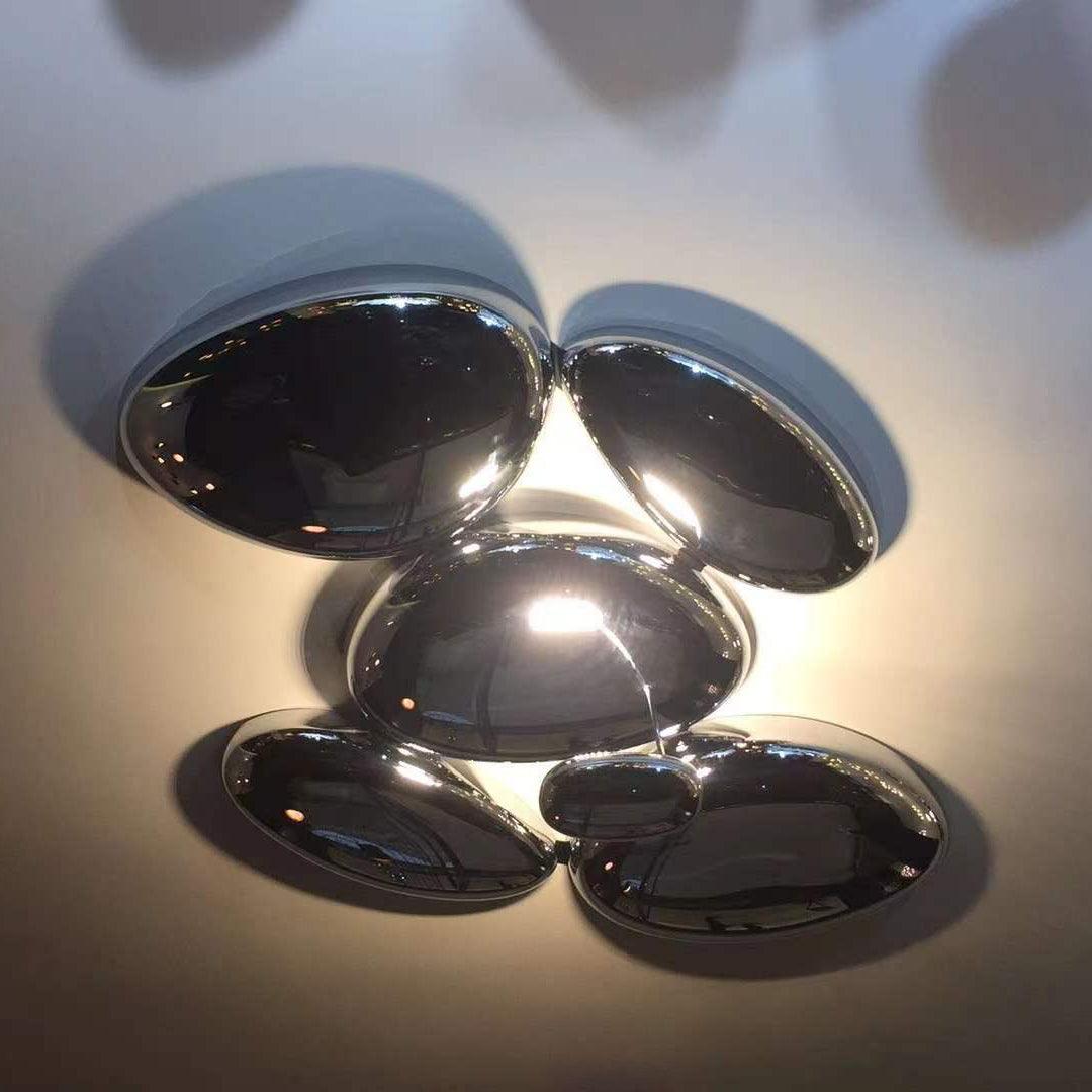 Vostix Ceiling Lamp Chrome Pebble Modern-Neutral Decor