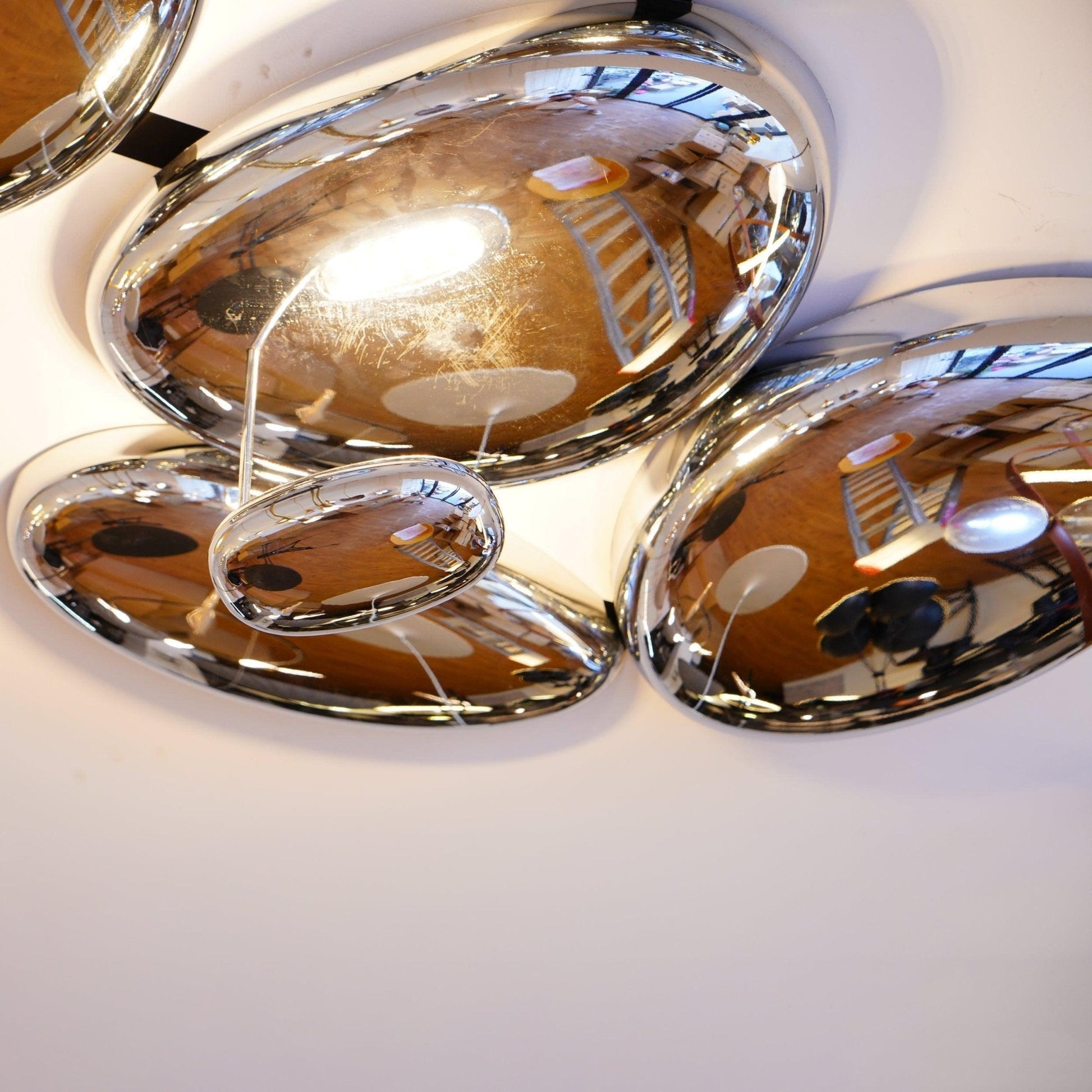 Vostix Ceiling Lamp Chrome Pebble Modern-Neutral Decor