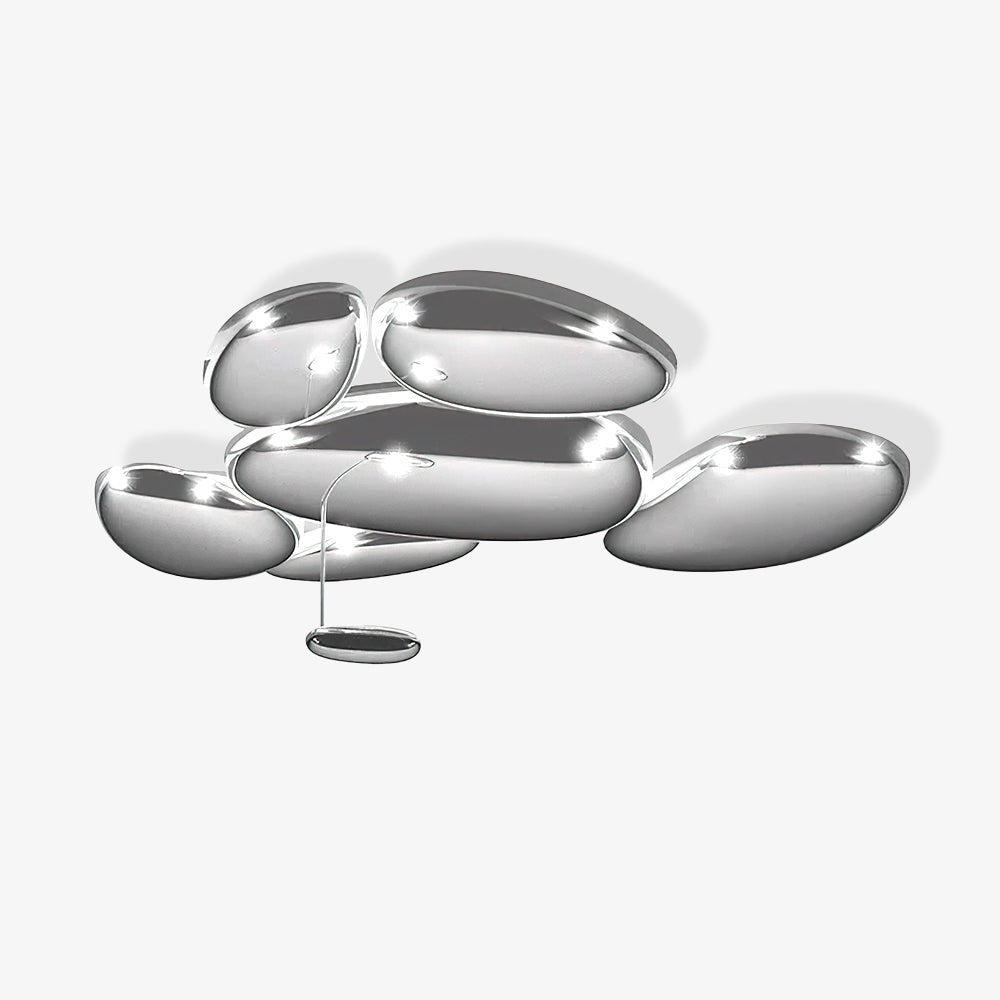 Vostix Ceiling Lamp Chrome Pebble Modern-Neutral Decor