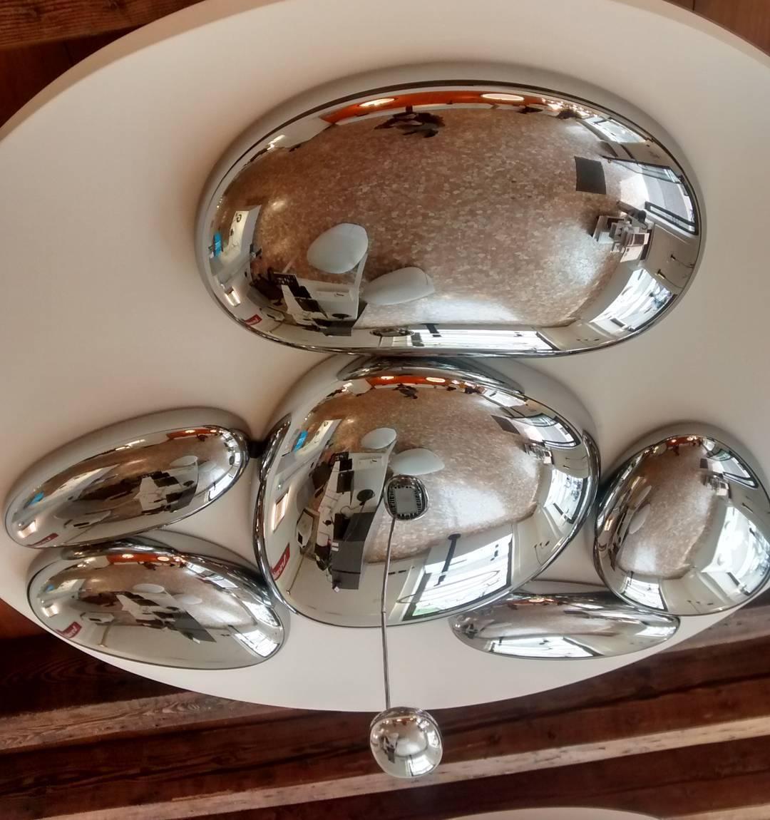 Vostix Ceiling Lamp Chrome Pebble Modern-Neutral Decor