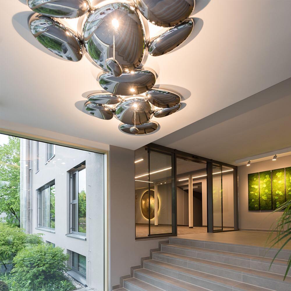 Vostix Ceiling Lamp Chrome Pebble Modern-Neutral Decor