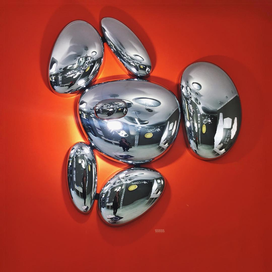 Vostix Ceiling Lamp Chrome Pebble Modern-Neutral Decor