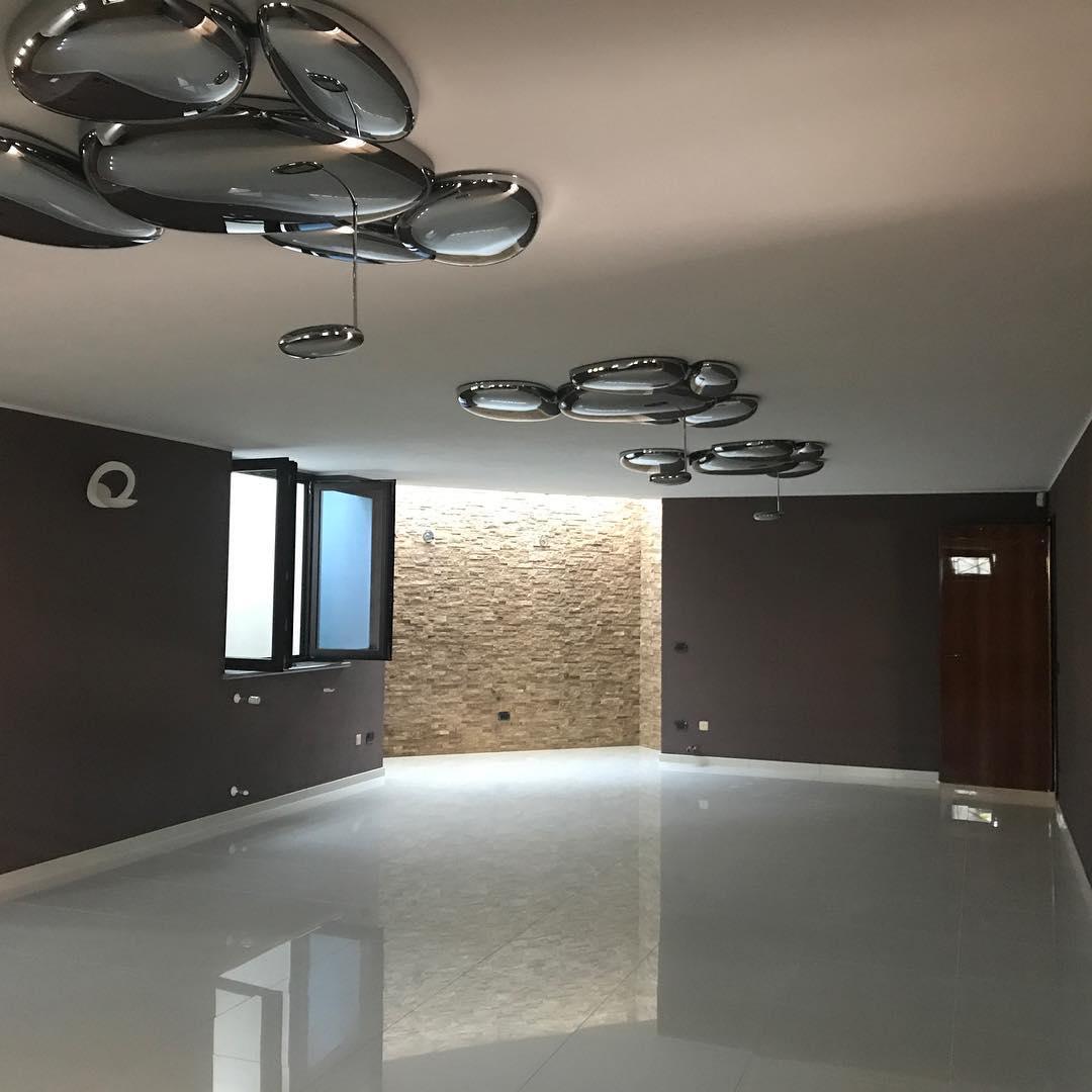 Vostix Ceiling Lamp Chrome Pebble Modern-Neutral Decor