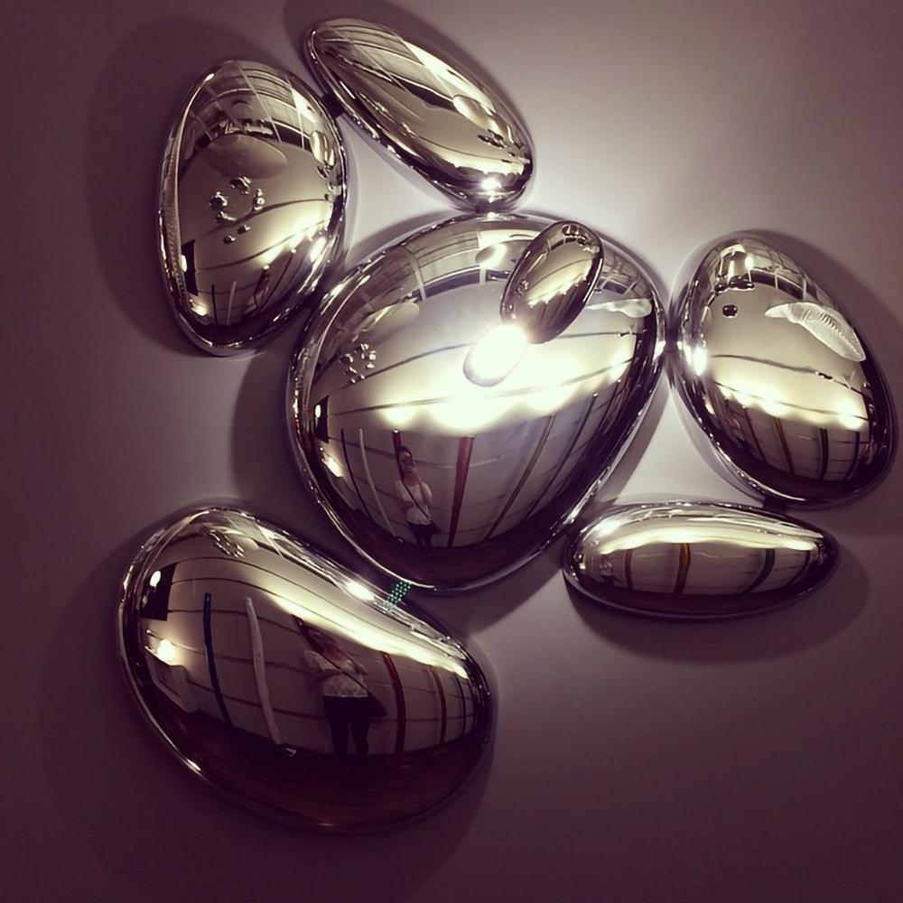 Vostix Ceiling Lamp Chrome Pebble Modern-Neutral Decor