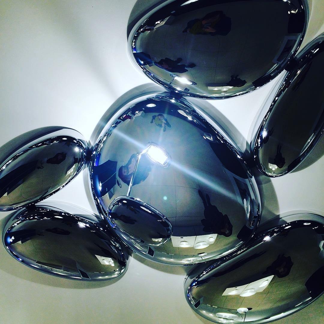 Vostix Ceiling Lamp Chrome Pebble Modern-Neutral Decor