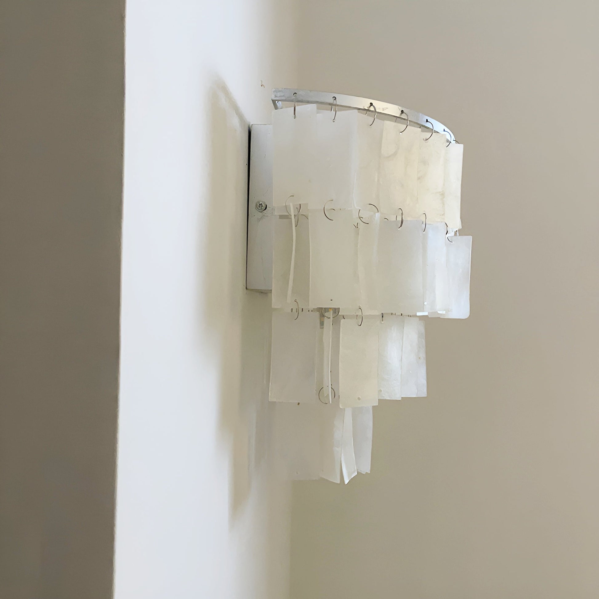 Vidoros Postmodern Luxury Shell Tiered Wall Lamp-Neutral Decor