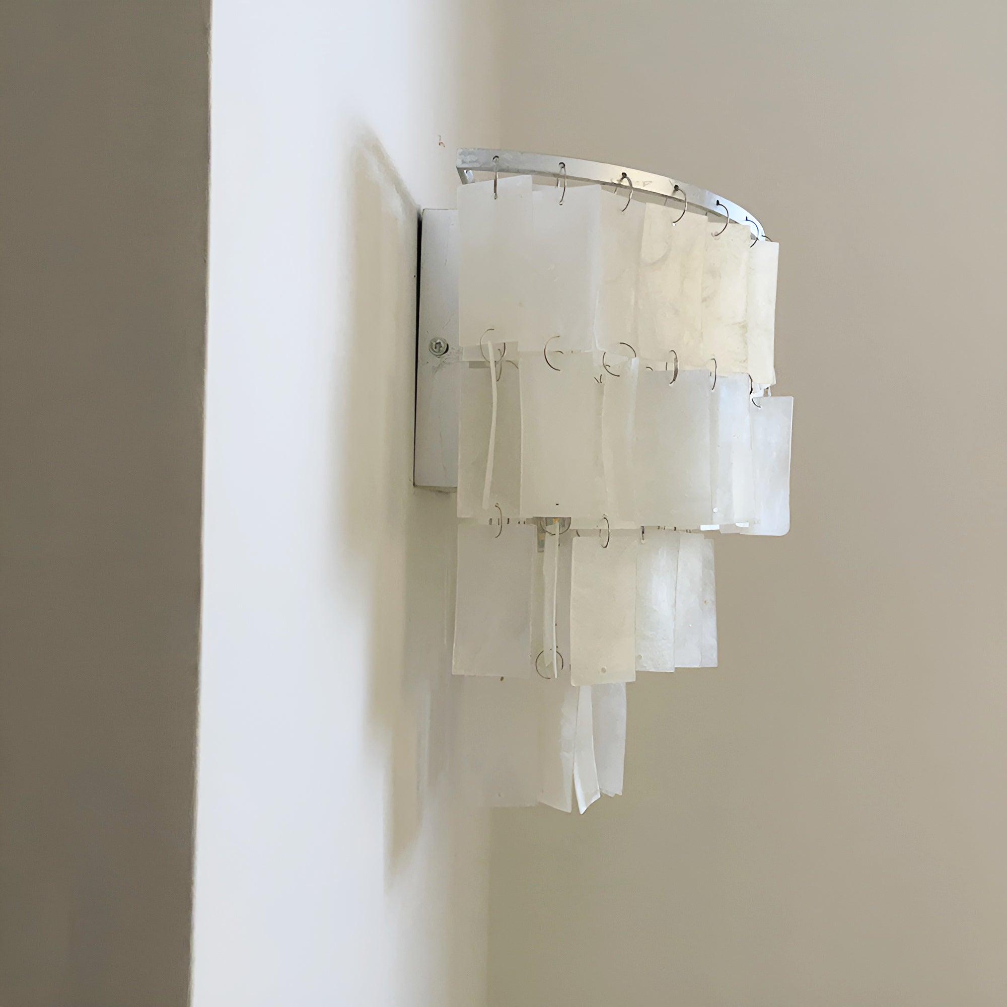 Vidoros Postmodern Luxury Shell Tiered Wall Lamp-Neutral Decor