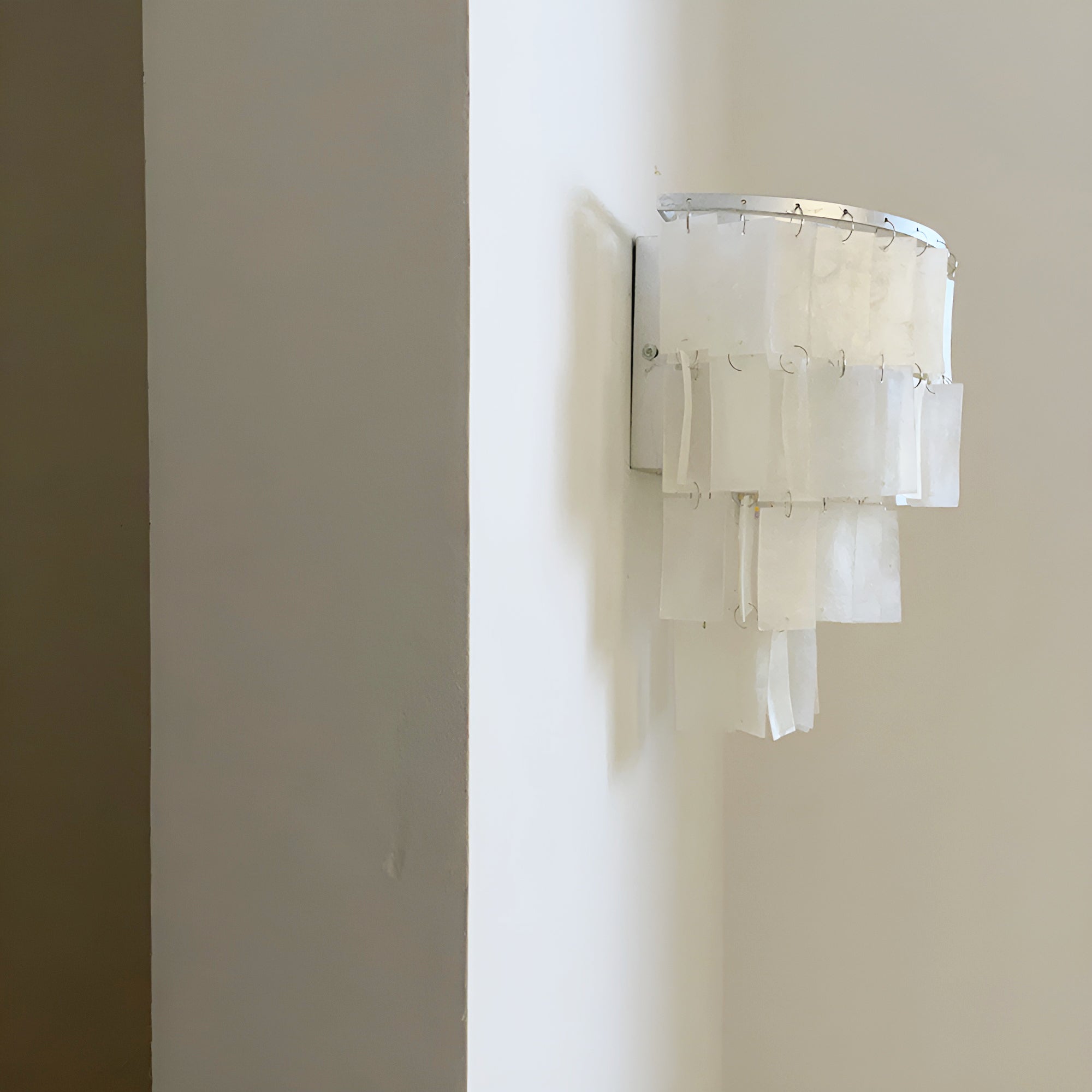 Vidoros Postmodern Luxury Shell Tiered Wall Lamp-Neutral Decor