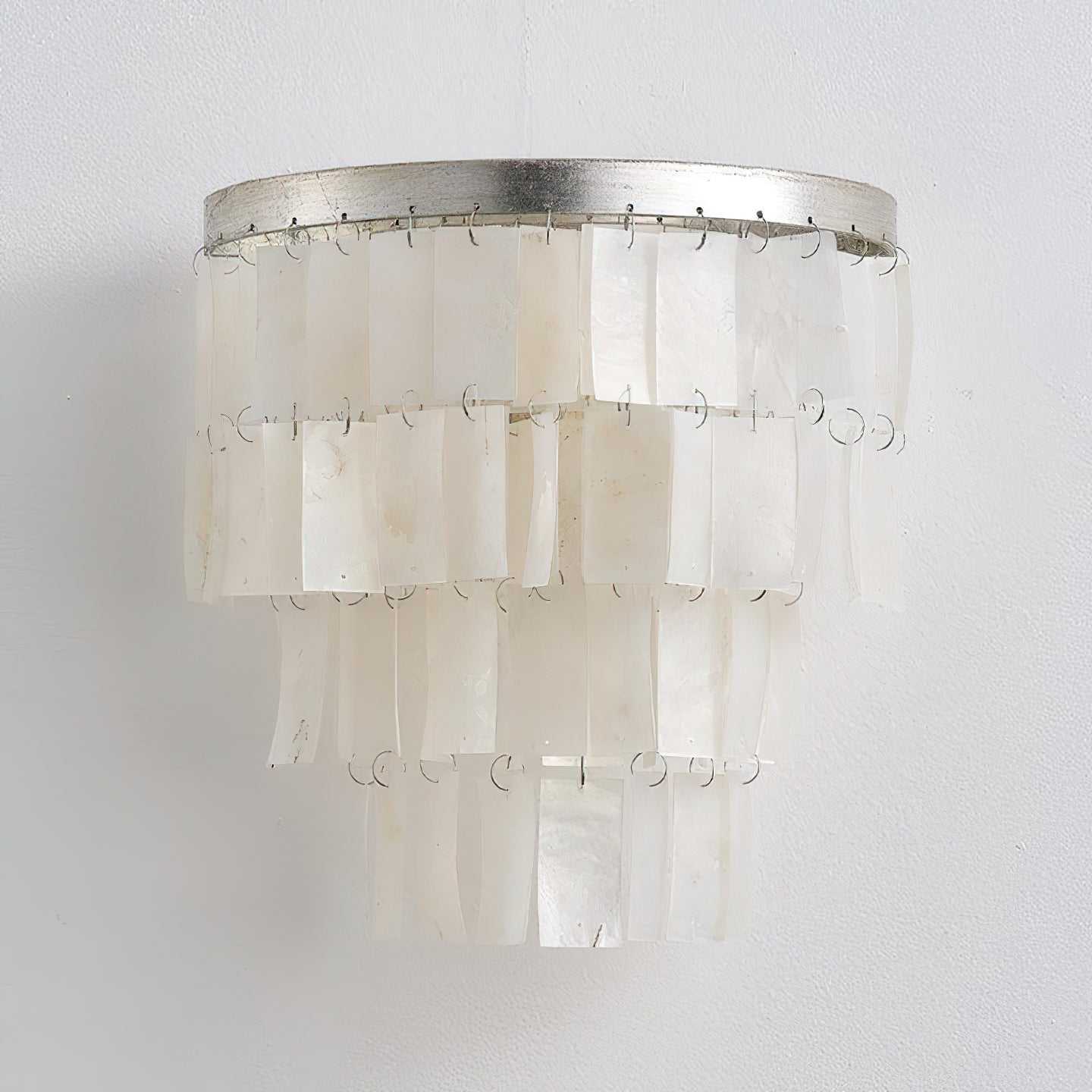 Vidoros Postmodern Luxury Shell Tiered Wall Lamp-Neutral Decor