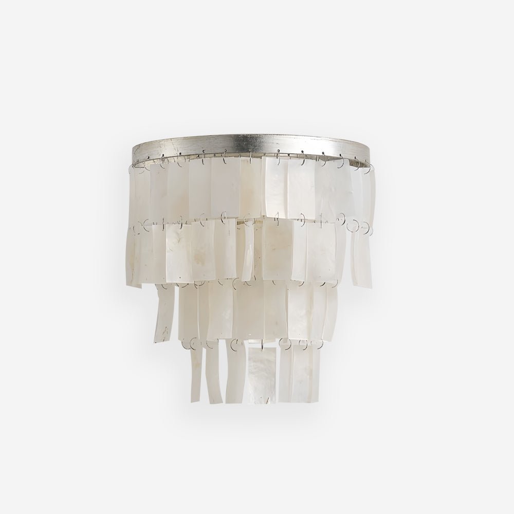 Vidoros Postmodern Luxury Shell Tiered Wall Lamp-Neutral Decor