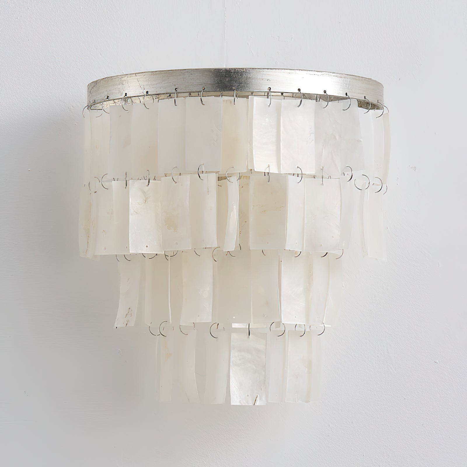 Vidoros Postmodern Luxury Shell Tiered Wall Lamp-Neutral Decor