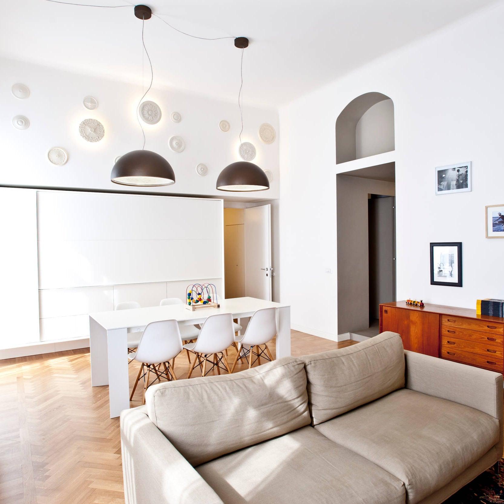 Lustra Pendant Lamp Suspension for Living Room-Neutral Decor