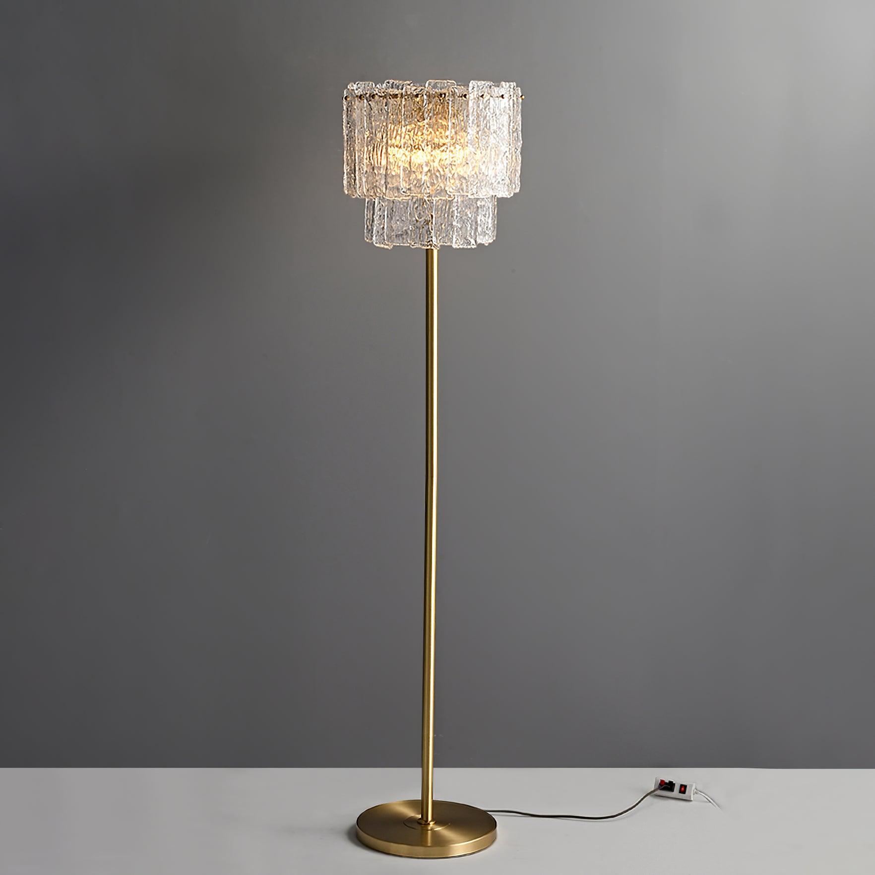 Nivelo Luxury Glass Floor Lamp-Neutral Decor