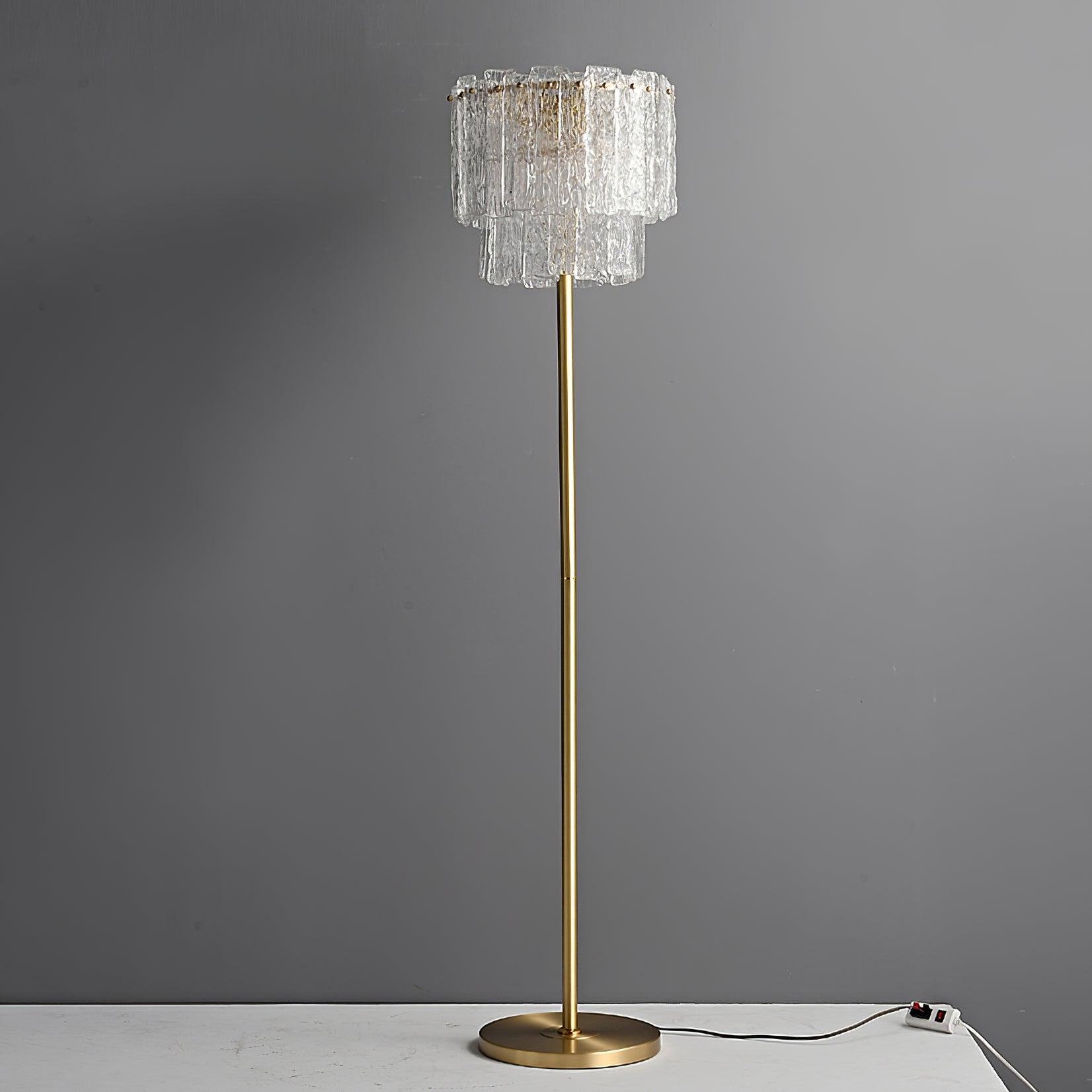 Nivelo Luxury Glass Floor Lamp-Neutral Decor