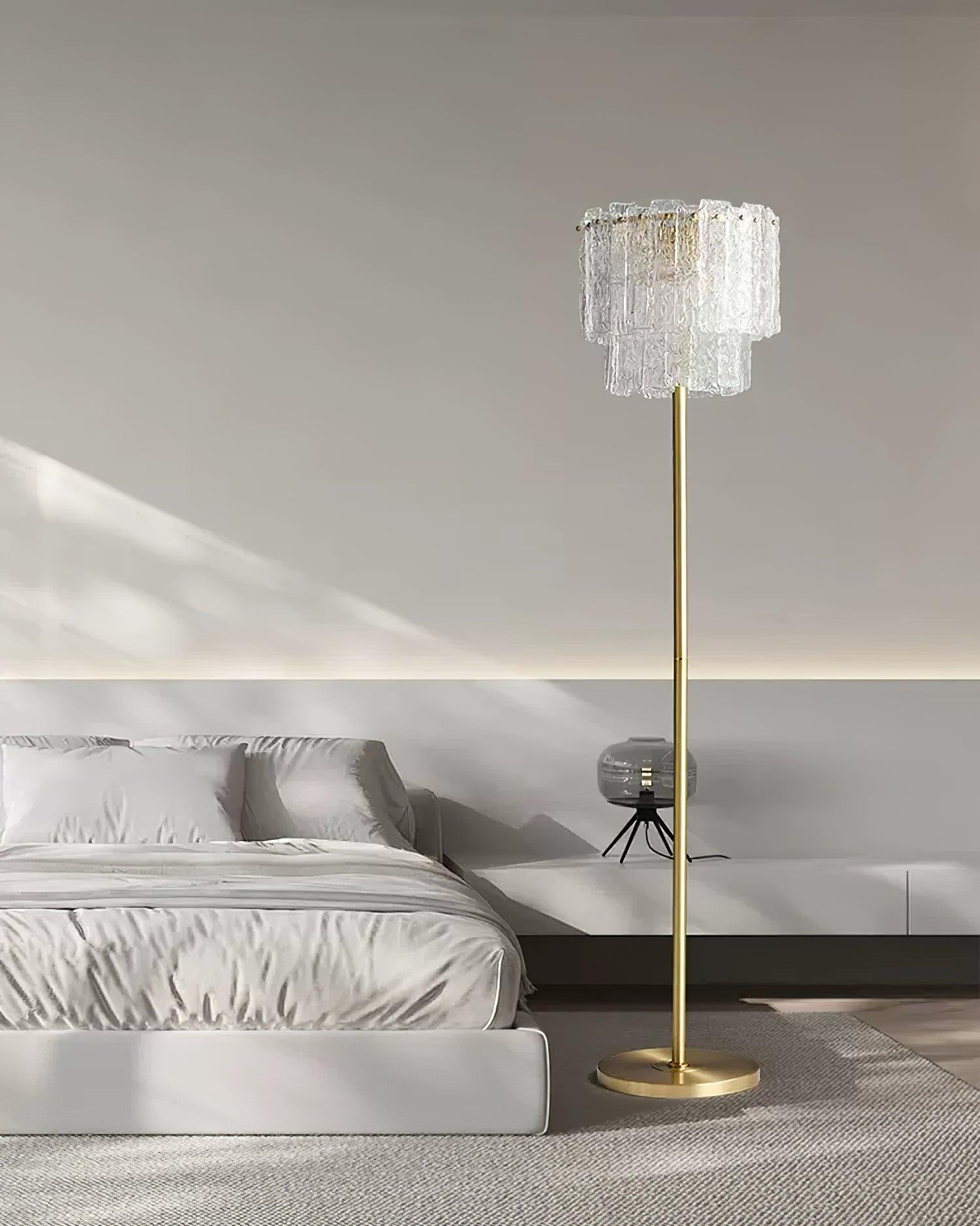 Nivelo Luxury Glass Floor Lamp-Neutral Decor