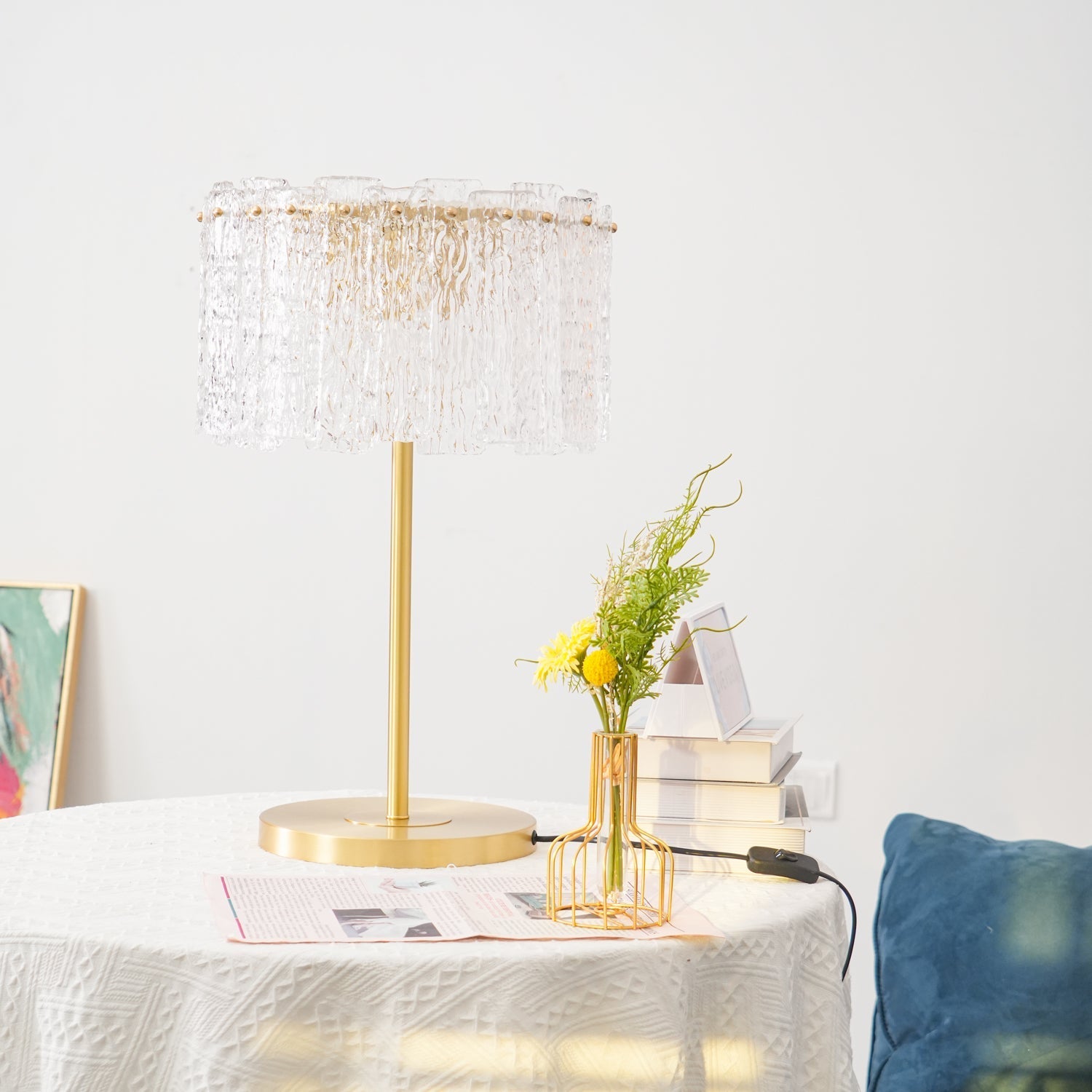 Erliren Crystal Table Lamp-Neutral Decor
