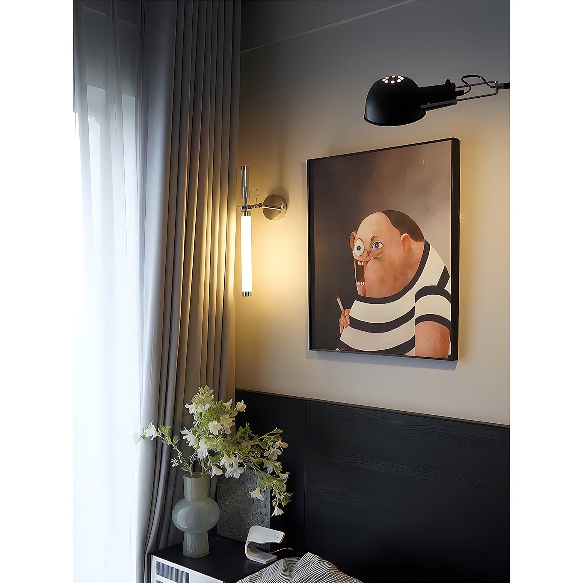 Skylark Wall Lamp shown with its white color variant.