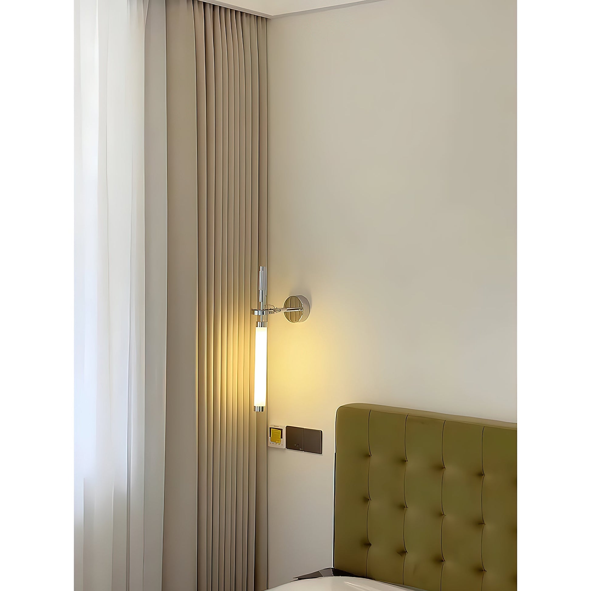 Comparison of the chrome and white Skylark Wall Lamps.