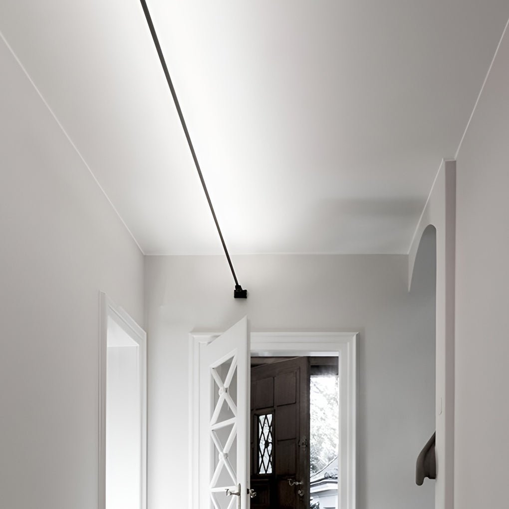 Zusken Minimalistic Steel Strip Ceiling Light-Neutral Decor