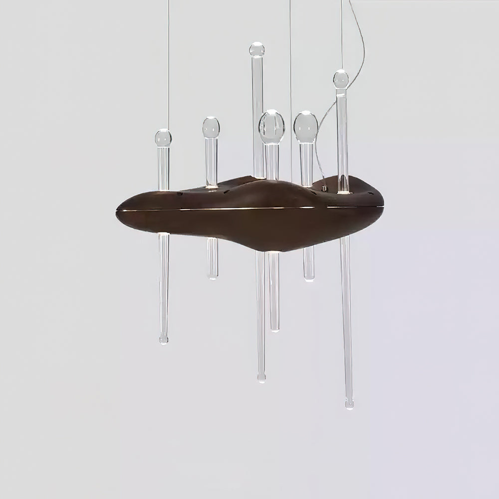Umare Whimsical Oak Glass Pendant Light-Neutral Decor
