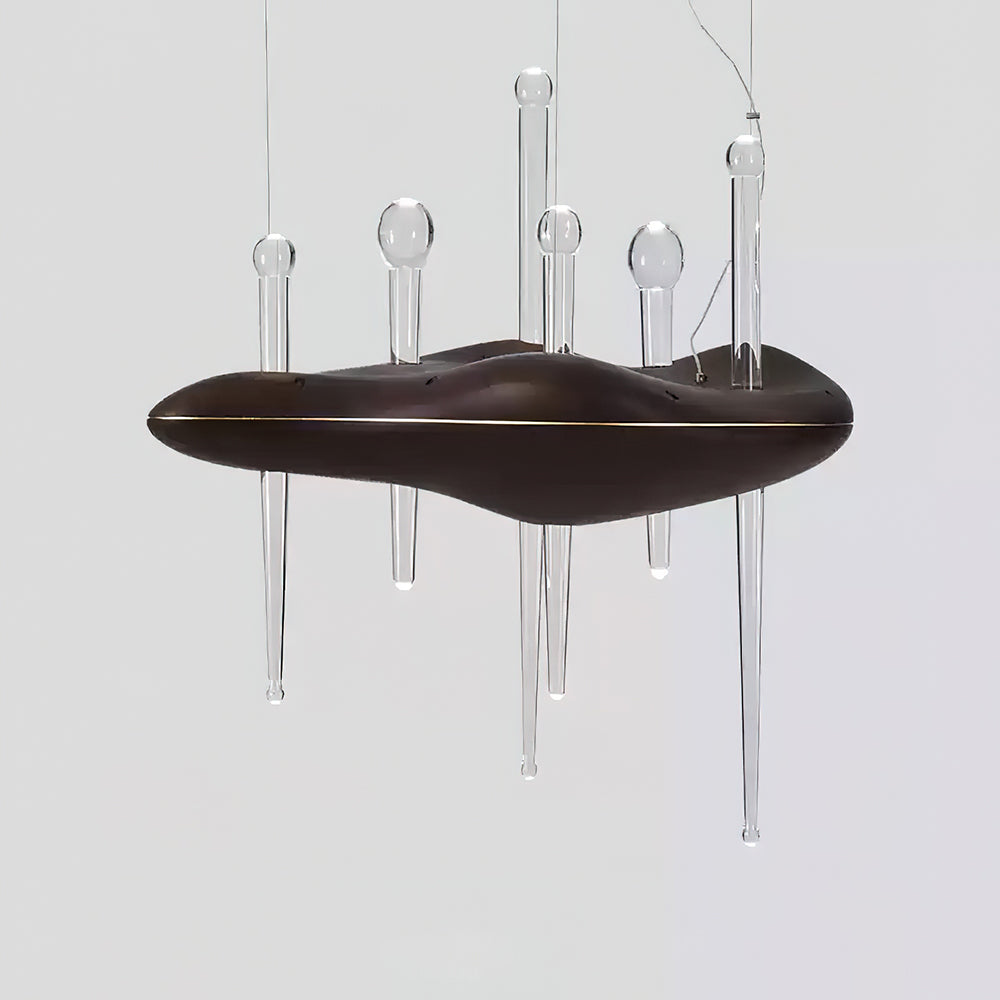 Umare Whimsical Oak Glass Pendant Light-Neutral Decor