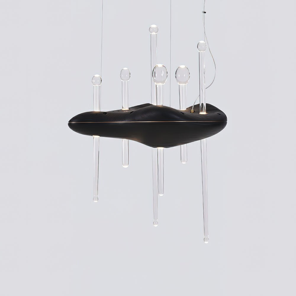 Umare Whimsical Oak Glass Pendant Light-Neutral Decor