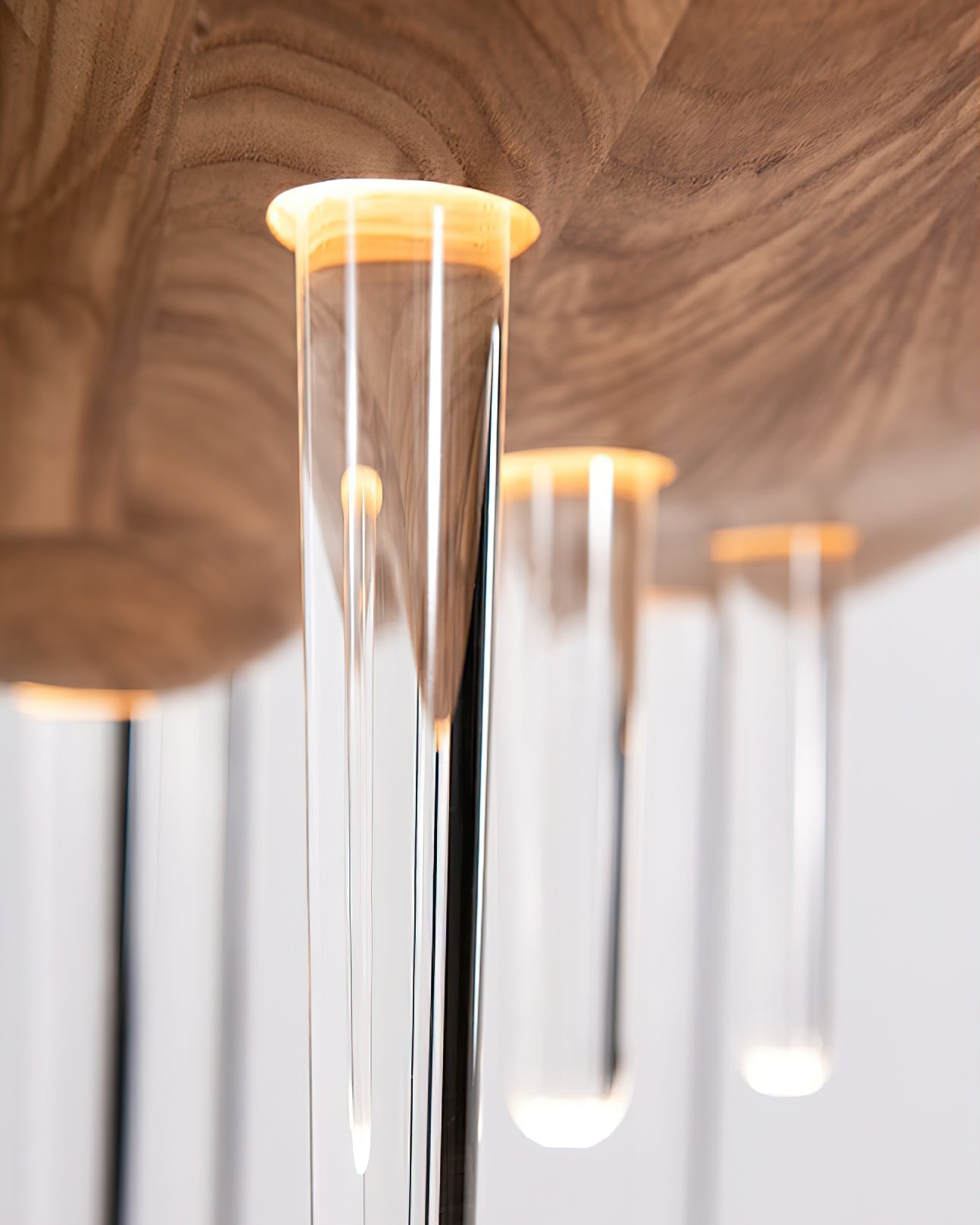 Umare Whimsical Oak Glass Pendant Light-Neutral Decor