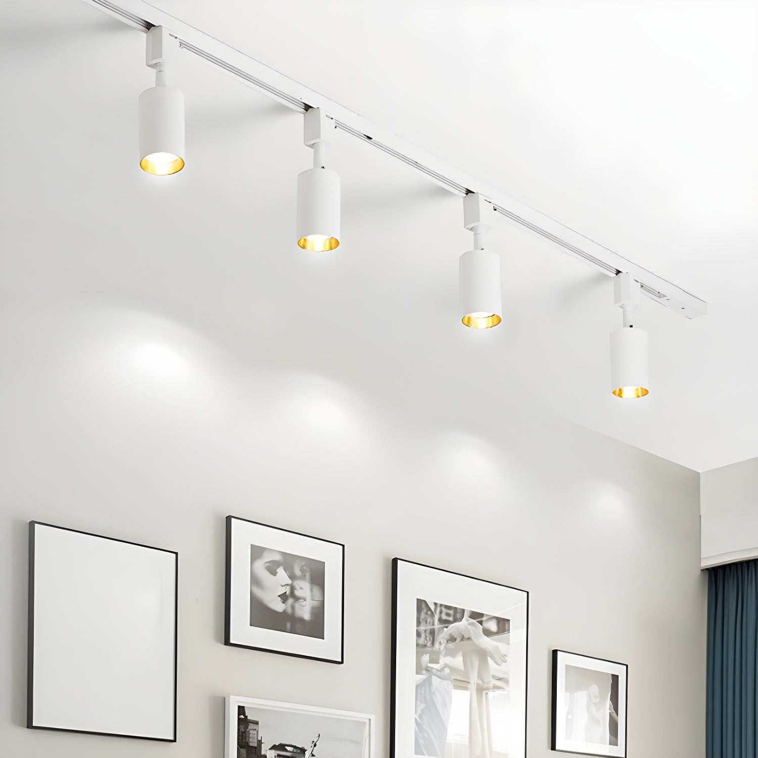 Galvyn Ceiling Lamp Sleek Cylinder Track with Minimalist-Neutral Decor