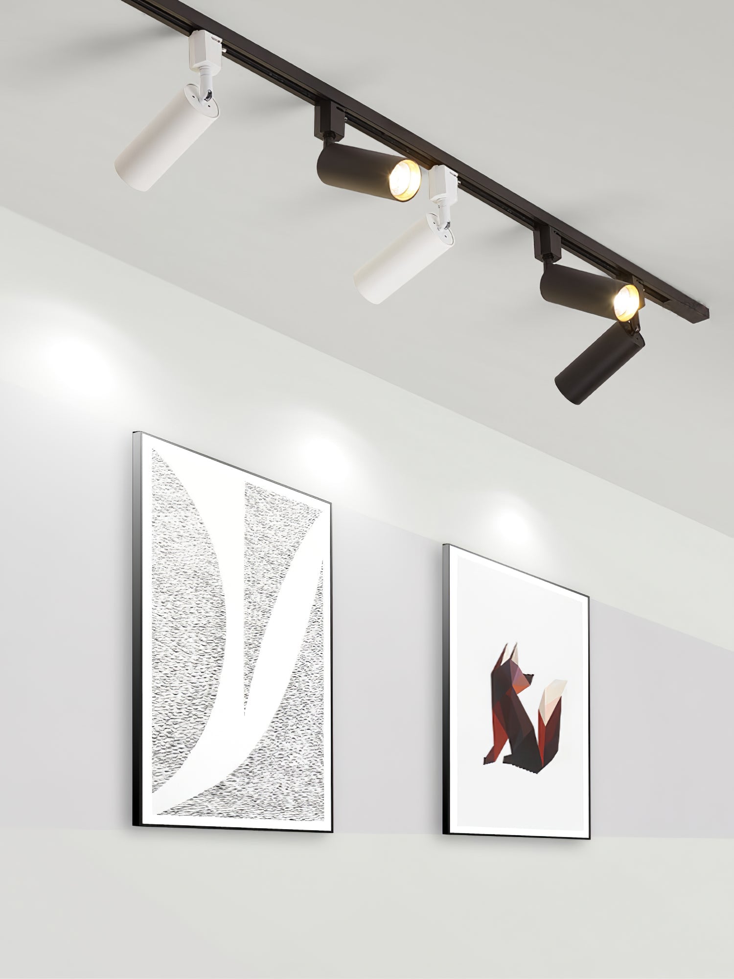 Galvyn Ceiling Lamp Sleek Cylinder Track with Minimalist-Neutral Decor