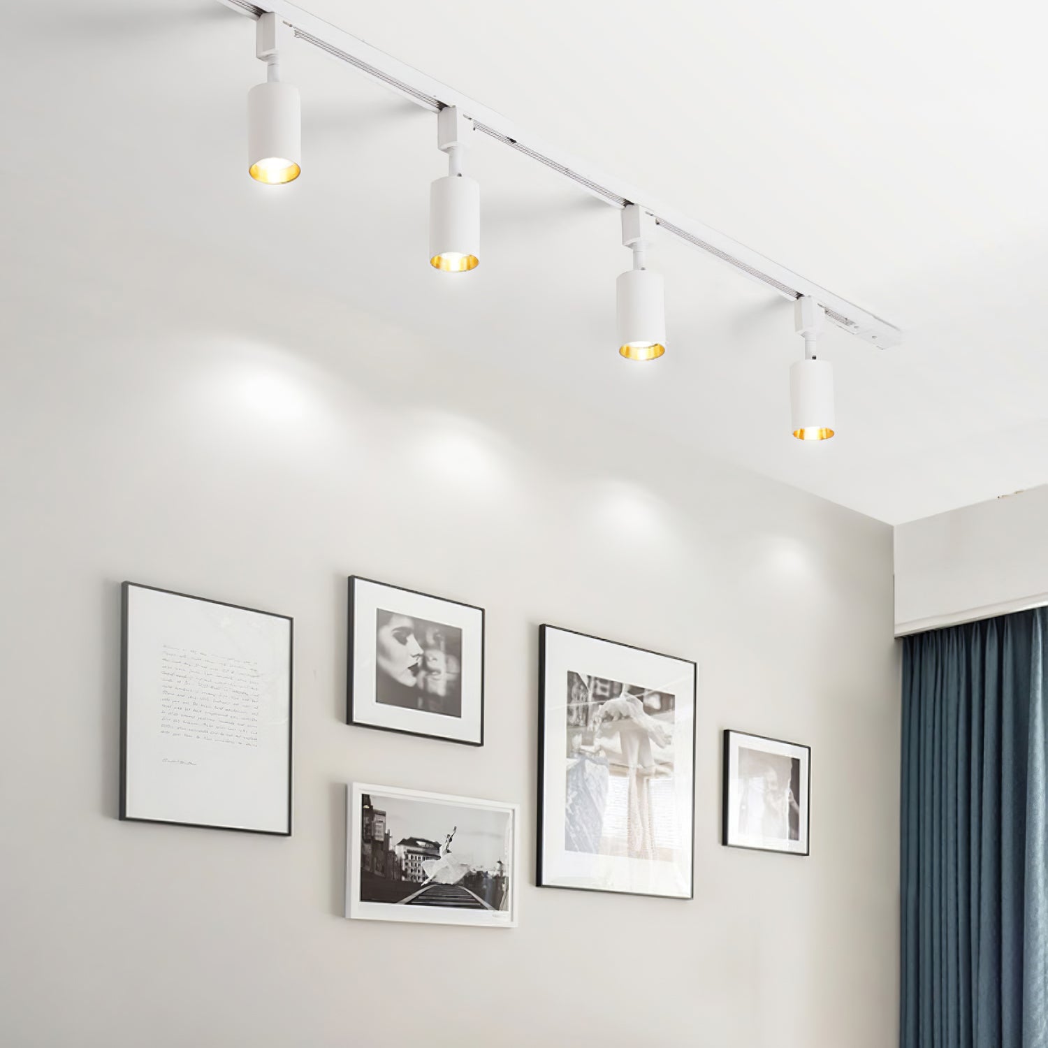 Galvyn Ceiling Lamp Sleek Cylinder Track with Minimalist-Neutral Decor
