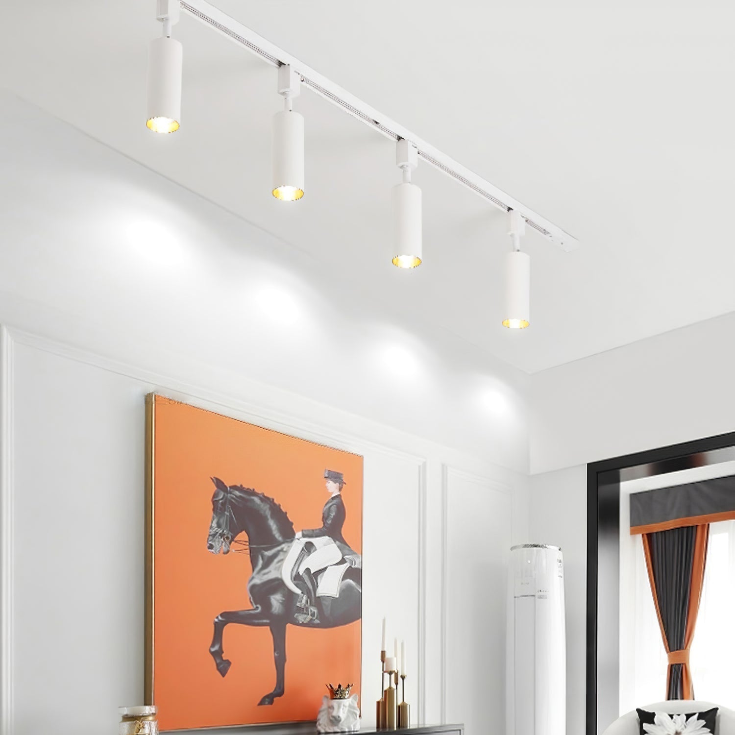 Galvyn Ceiling Lamp Sleek Cylinder Track with Minimalist-Neutral Decor