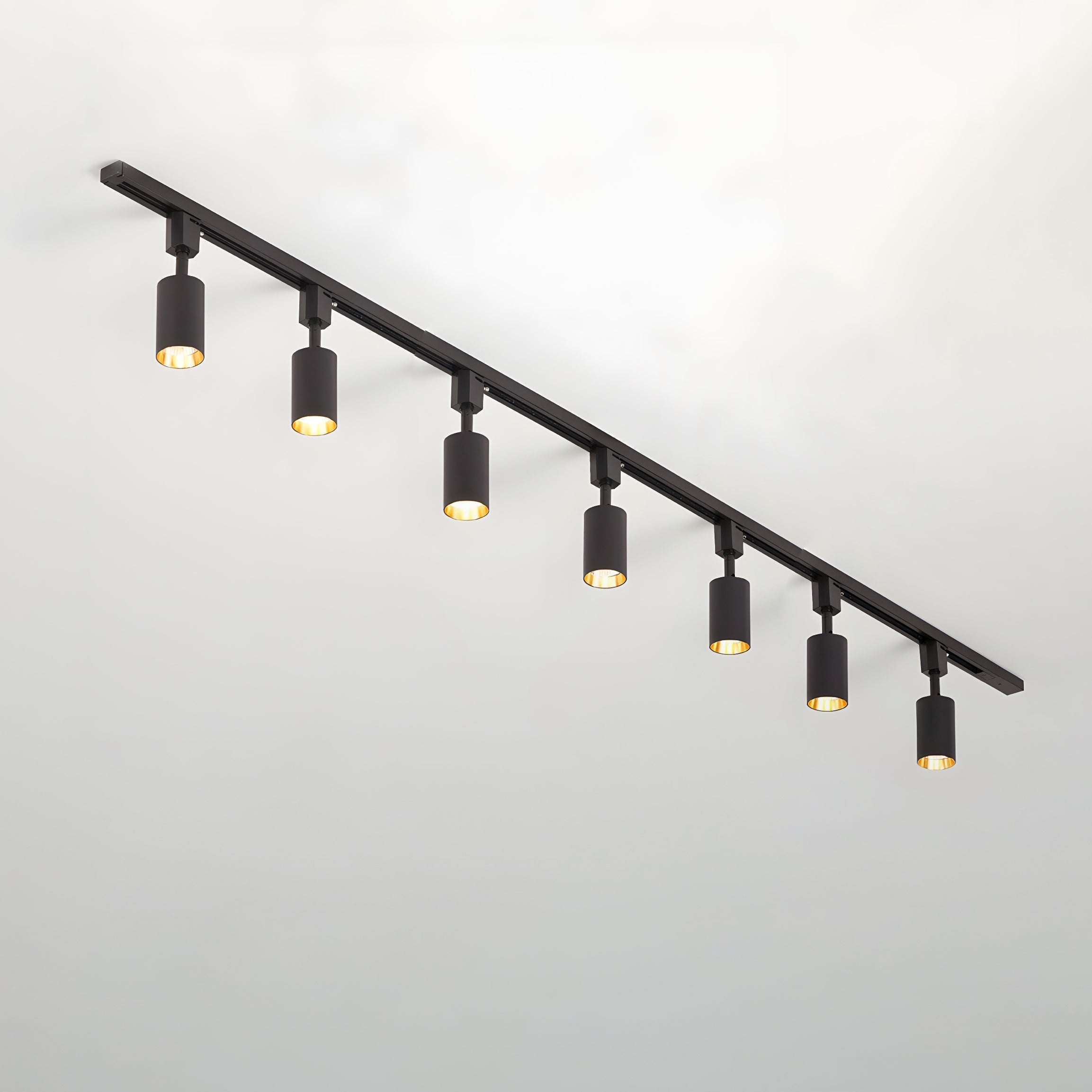 Galvyn Ceiling Lamp Sleek Cylinder Track with Minimalist-Neutral Decor