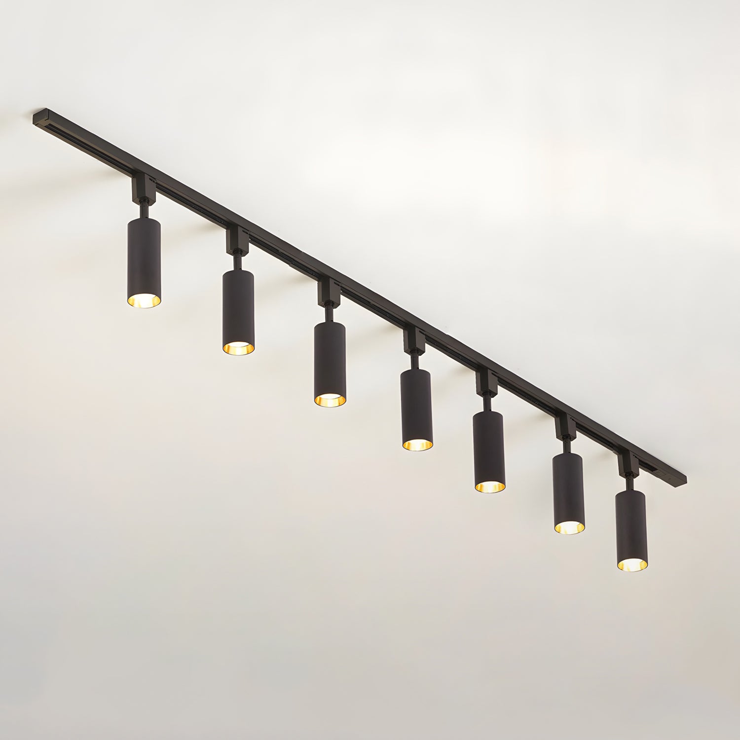 Galvyn Ceiling Lamp Sleek Cylinder Track with Minimalist-Neutral Decor