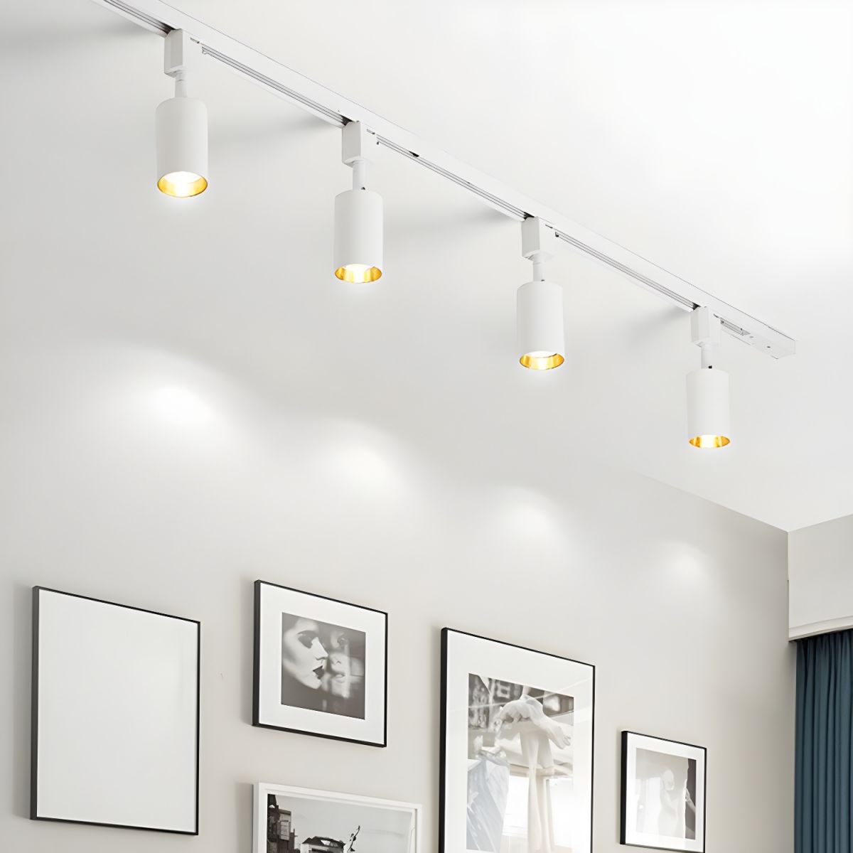 Galvyn Ceiling Lamp Sleek Cylinder Track with Minimalist-Neutral Decor