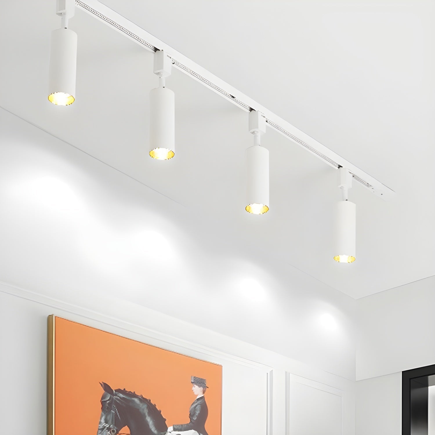 Galvyn Ceiling Lamp Sleek Cylinder Track with Minimalist-Neutral Decor