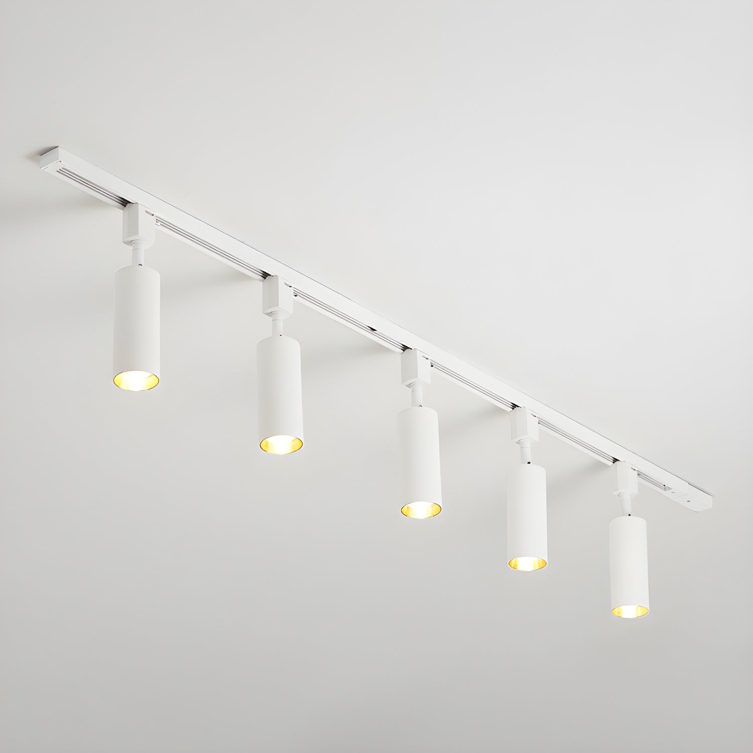 Galvyn Ceiling Lamp Sleek Cylinder Track with Minimalist-Neutral Decor