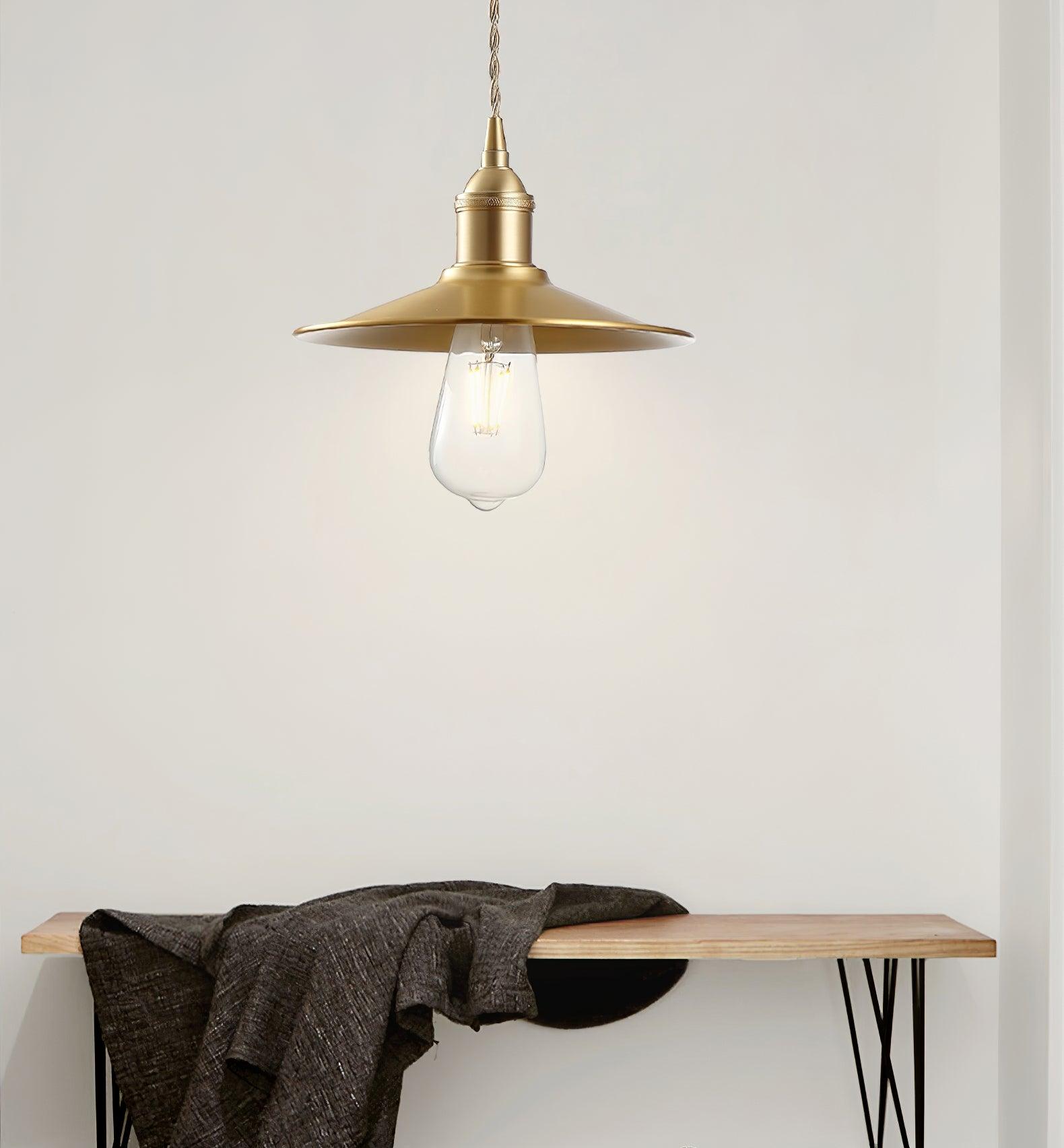 Verona Brass Pendant Lamp-Neutral Decor