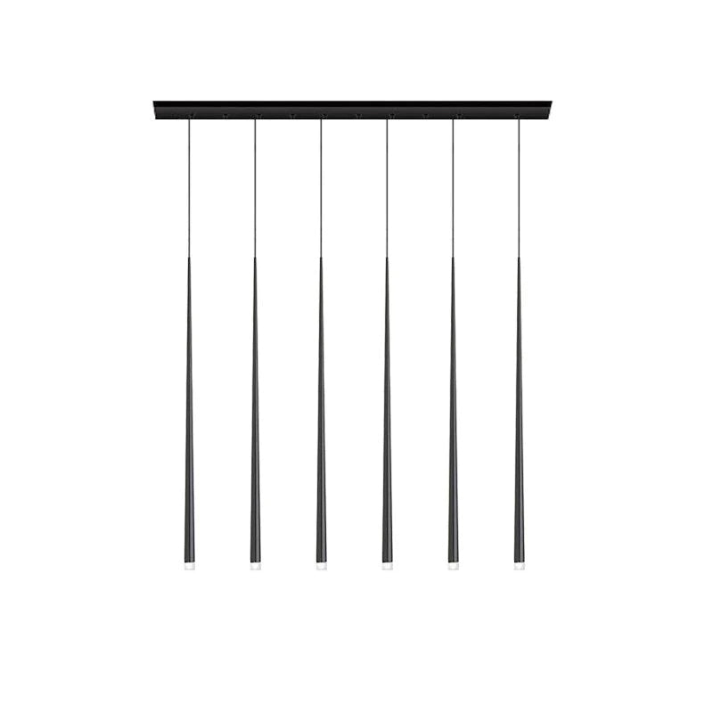 Reveno Chandelier Slender Black Minimalist-Neutral Decor