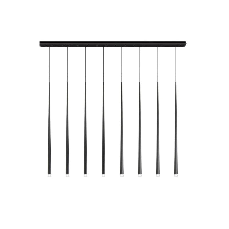 Reveno Chandelier Slender Black Minimalist-Neutral Decor