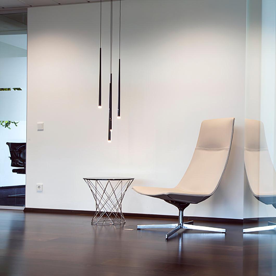 Reveno Chandelier Slender Black Minimalist-Neutral Decor