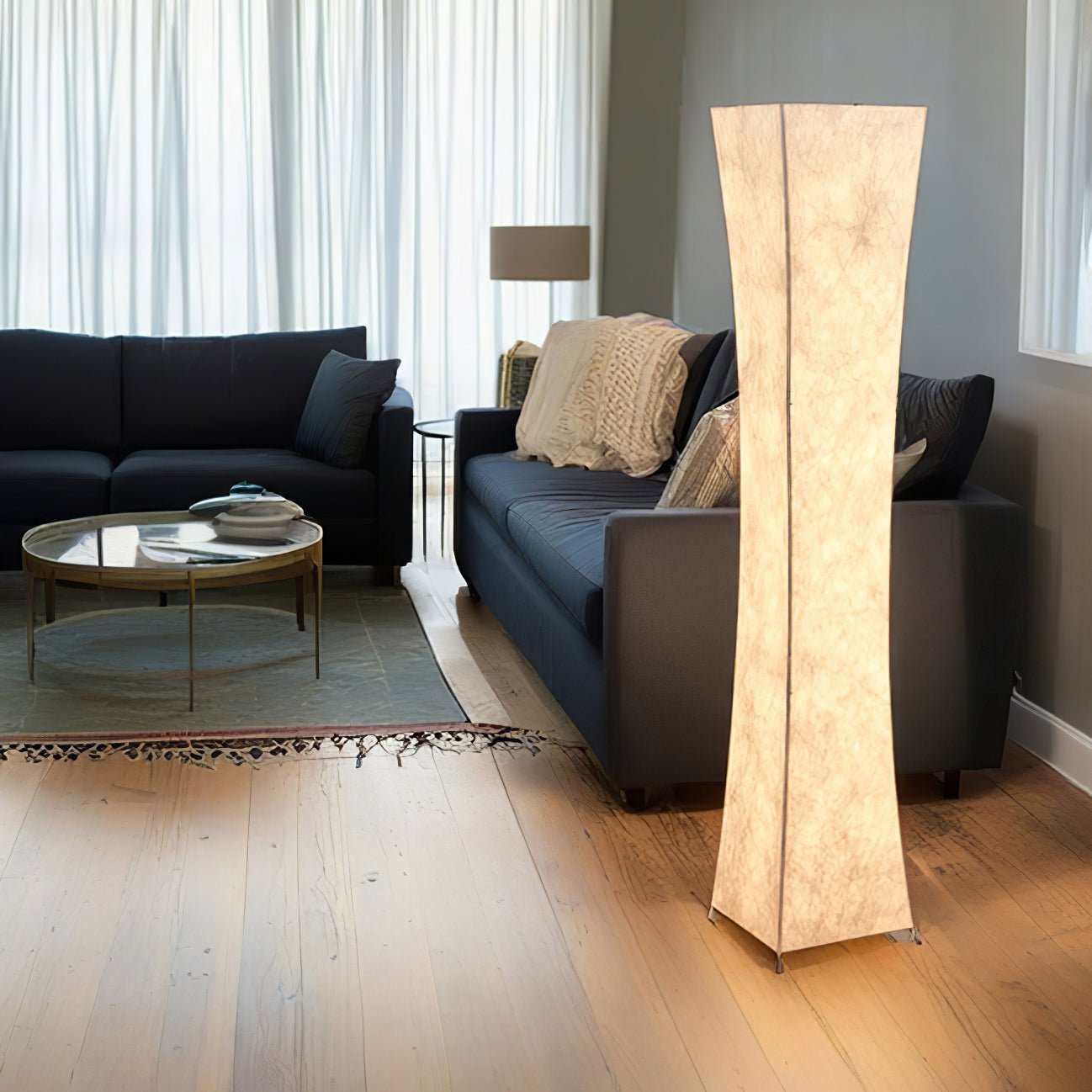 Ethereal Slim Waist Tower Floor Lamp-Neutral Decor