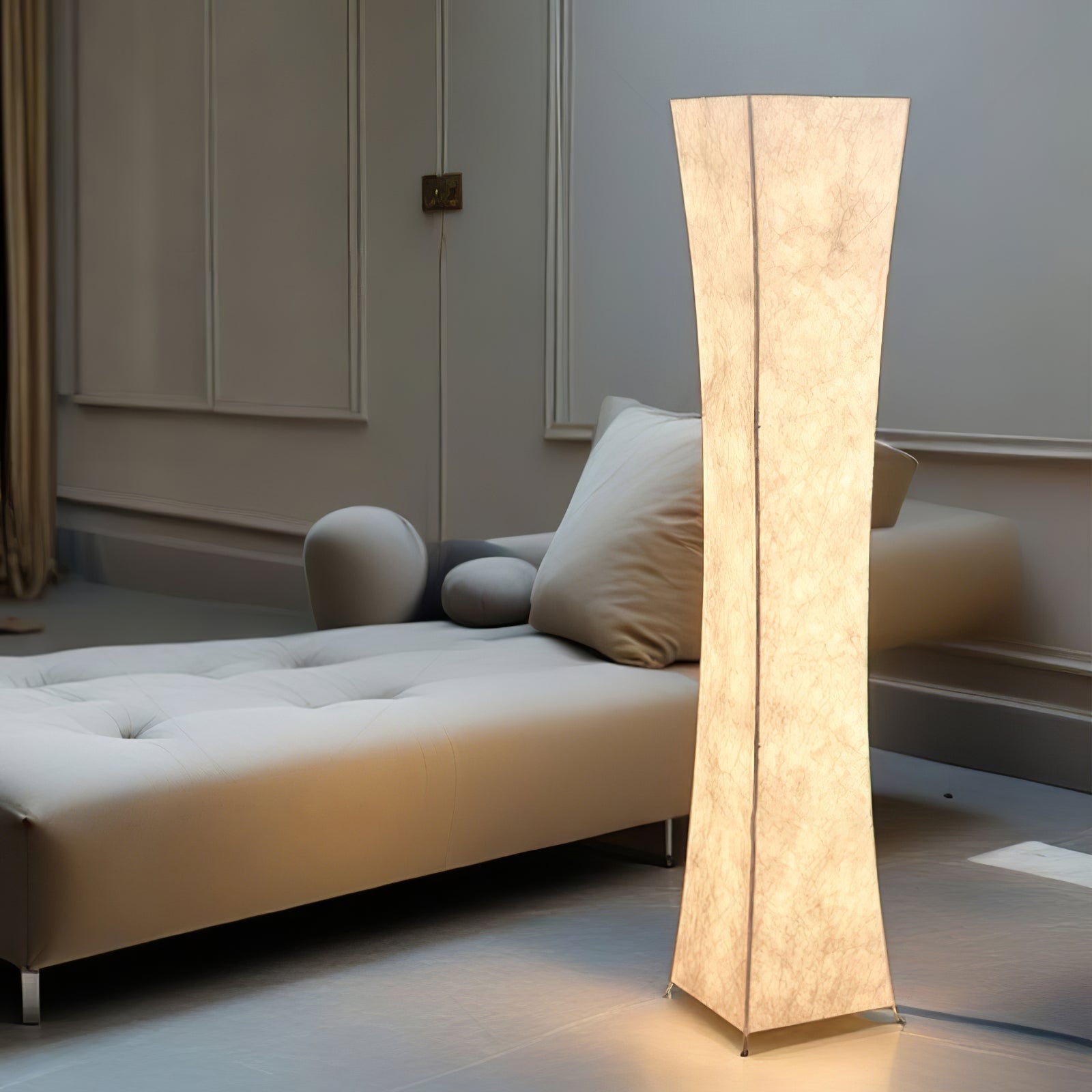 Ethereal Slim Waist Tower Floor Lamp-Neutral Decor