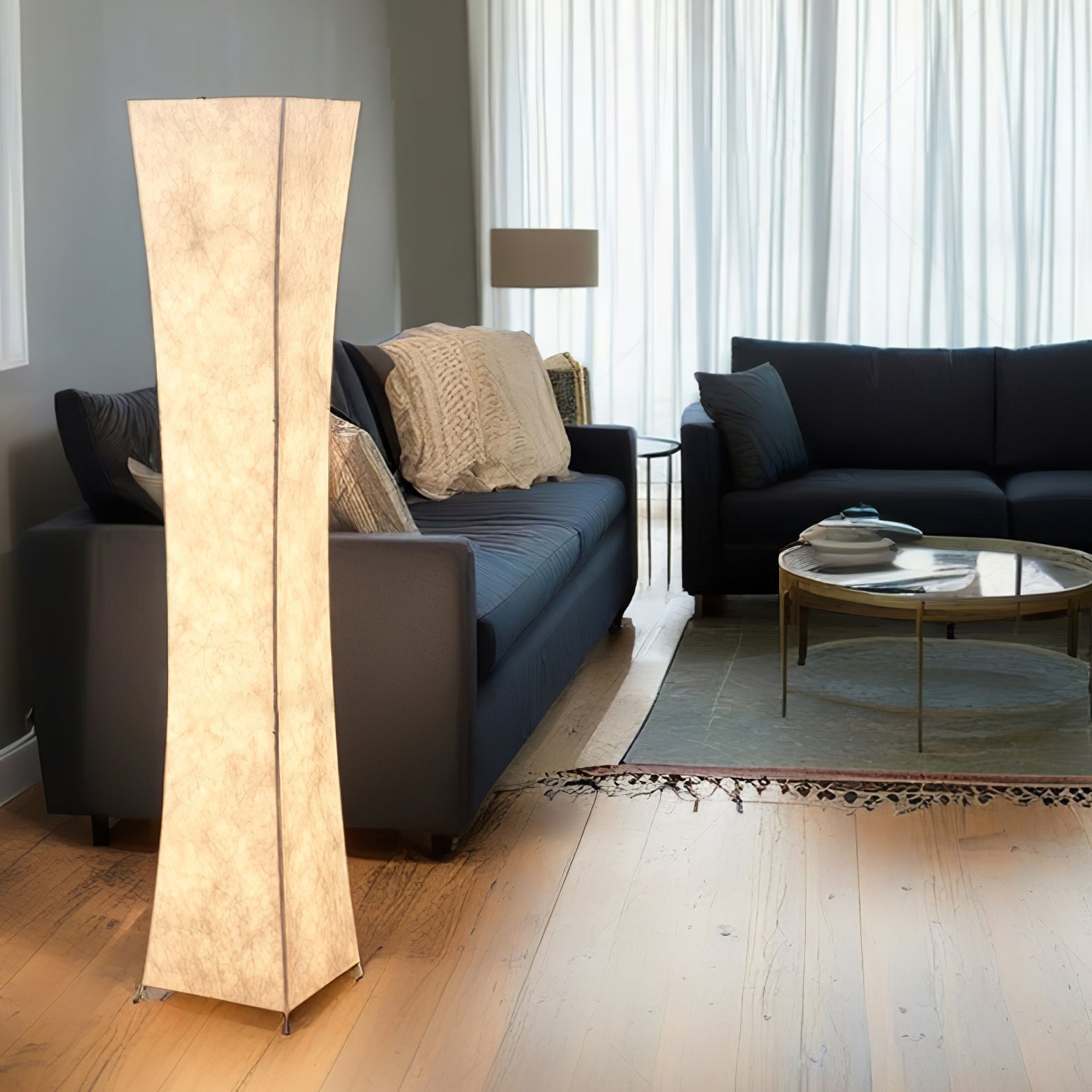 Ethereal Slim Waist Tower Floor Lamp-Neutral Decor