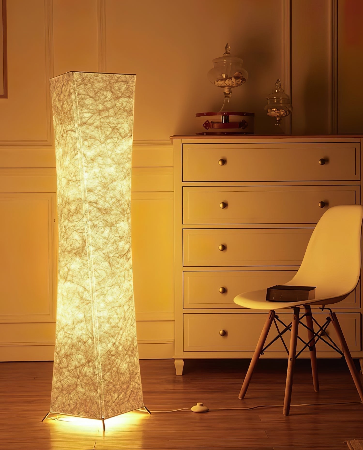 Ethereal Slim Waist Tower Floor Lamp-Neutral Decor