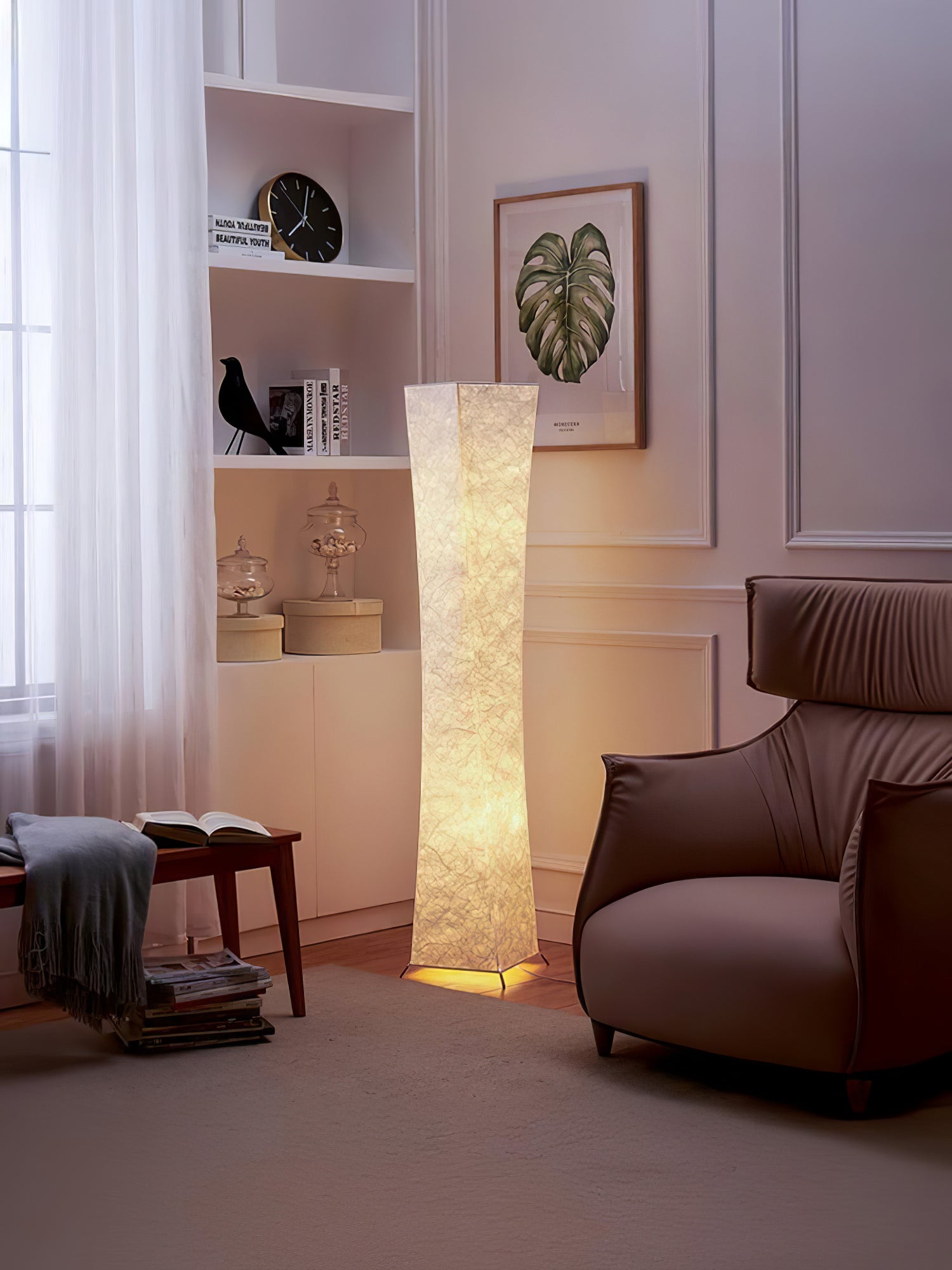 Ethereal Slim Waist Tower Floor Lamp-Neutral Decor