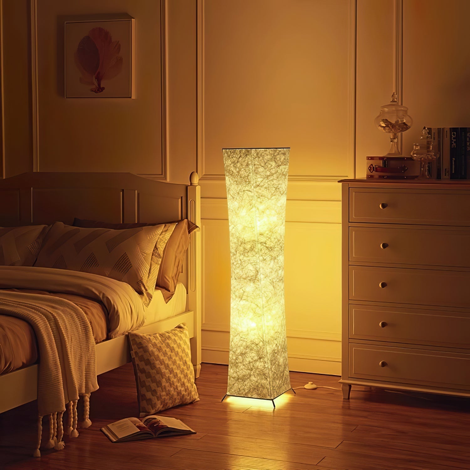 Ethereal Slim Waist Tower Floor Lamp-Neutral Decor